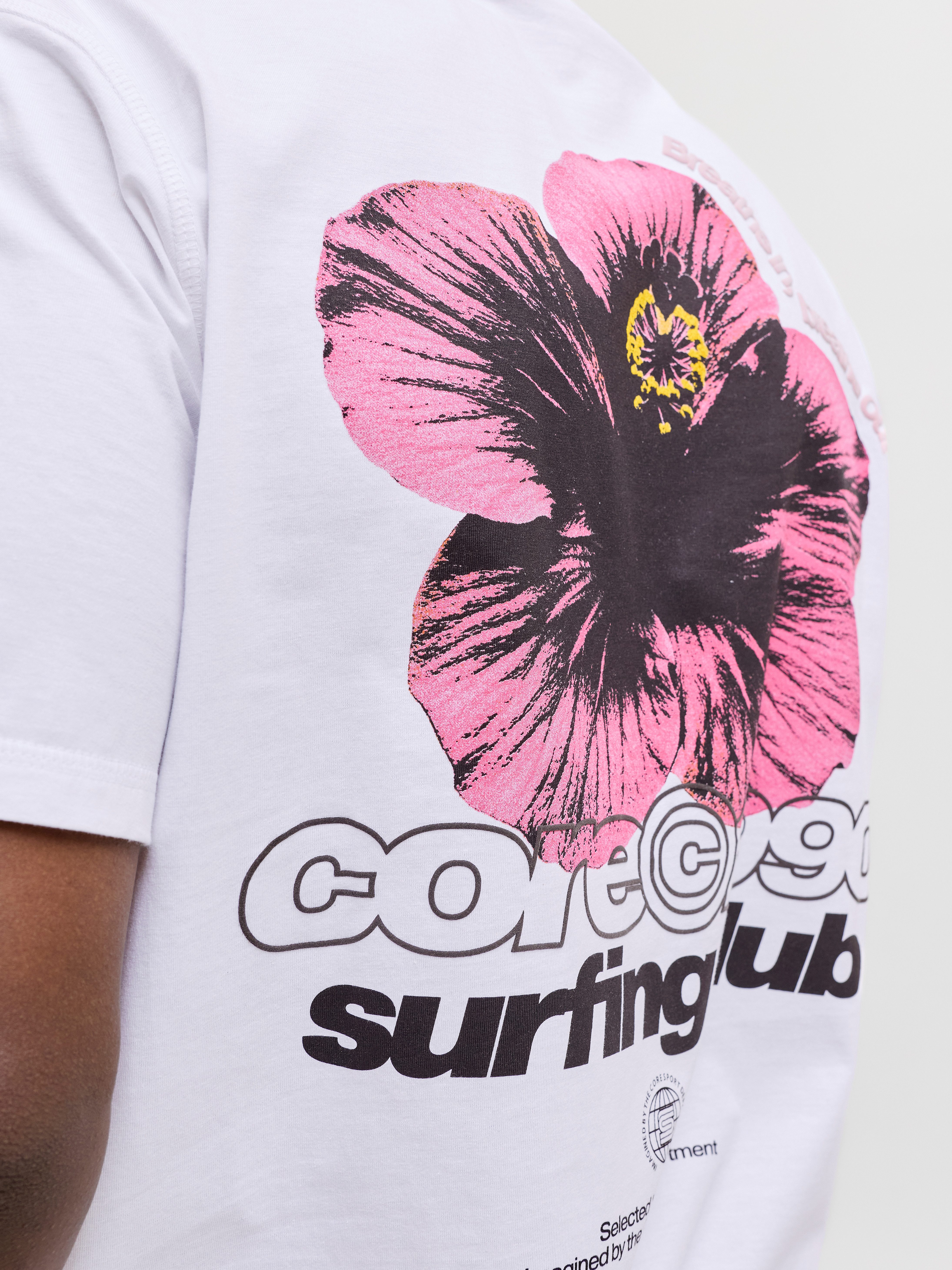 Jack & Jones T-Shirt JCOMARINA BACK PRINT TEE SS CREW NECK mit Print