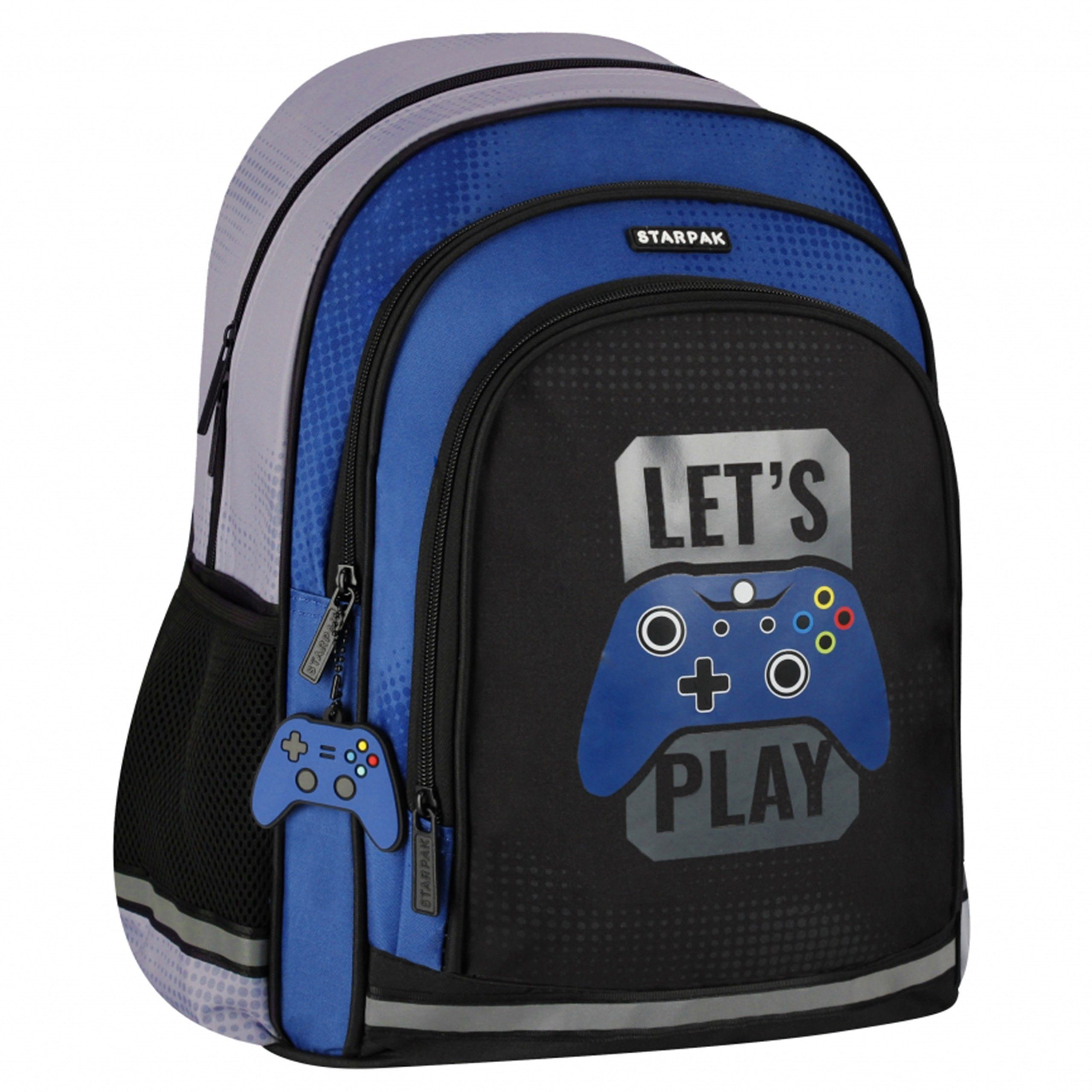 Let's Play Schulrucksack Let's Play Jugendrucksack, Schulrucksack 40x29x20 cm, gepolstert