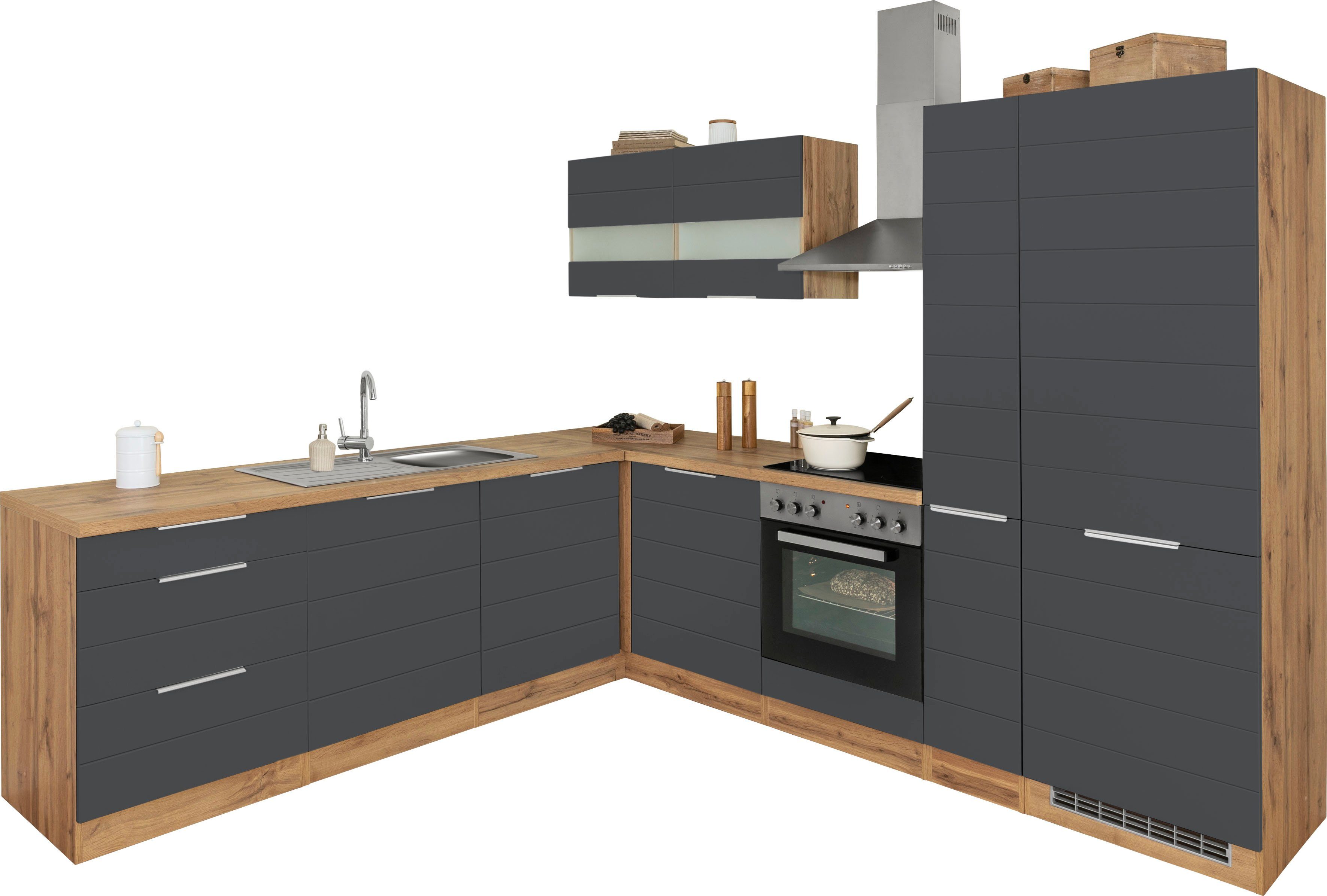 KOCHSTATION Winkelküche "KS-Luhe", Stellbreite 240x270 cm, wahlweise mit od günstig online kaufen