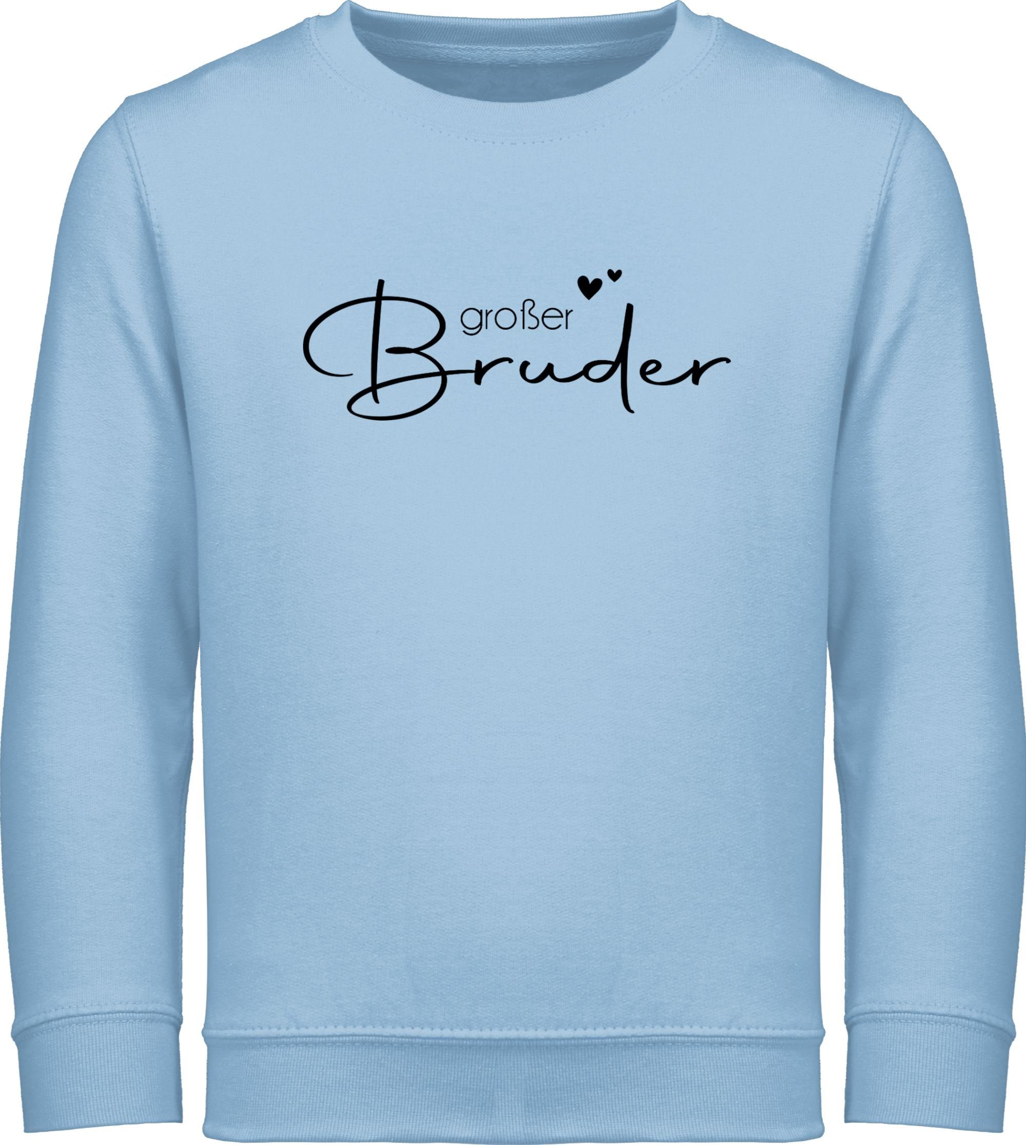 Bruder Brother Bruder 2 - Großer Sweatshirt Großer Big Hellblau Shirtracer