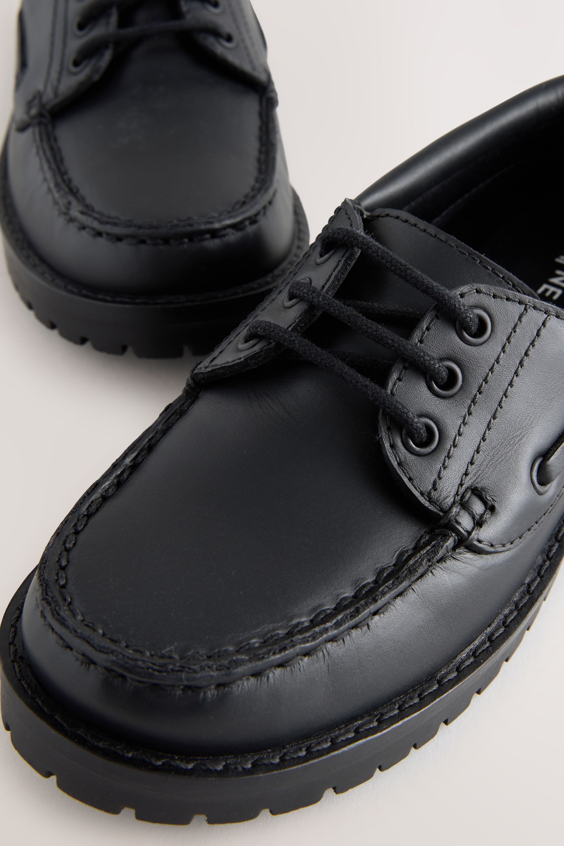 Next Leder-Bootsschuhe mit derber Profilsohle Segelschuh (1-tlg)