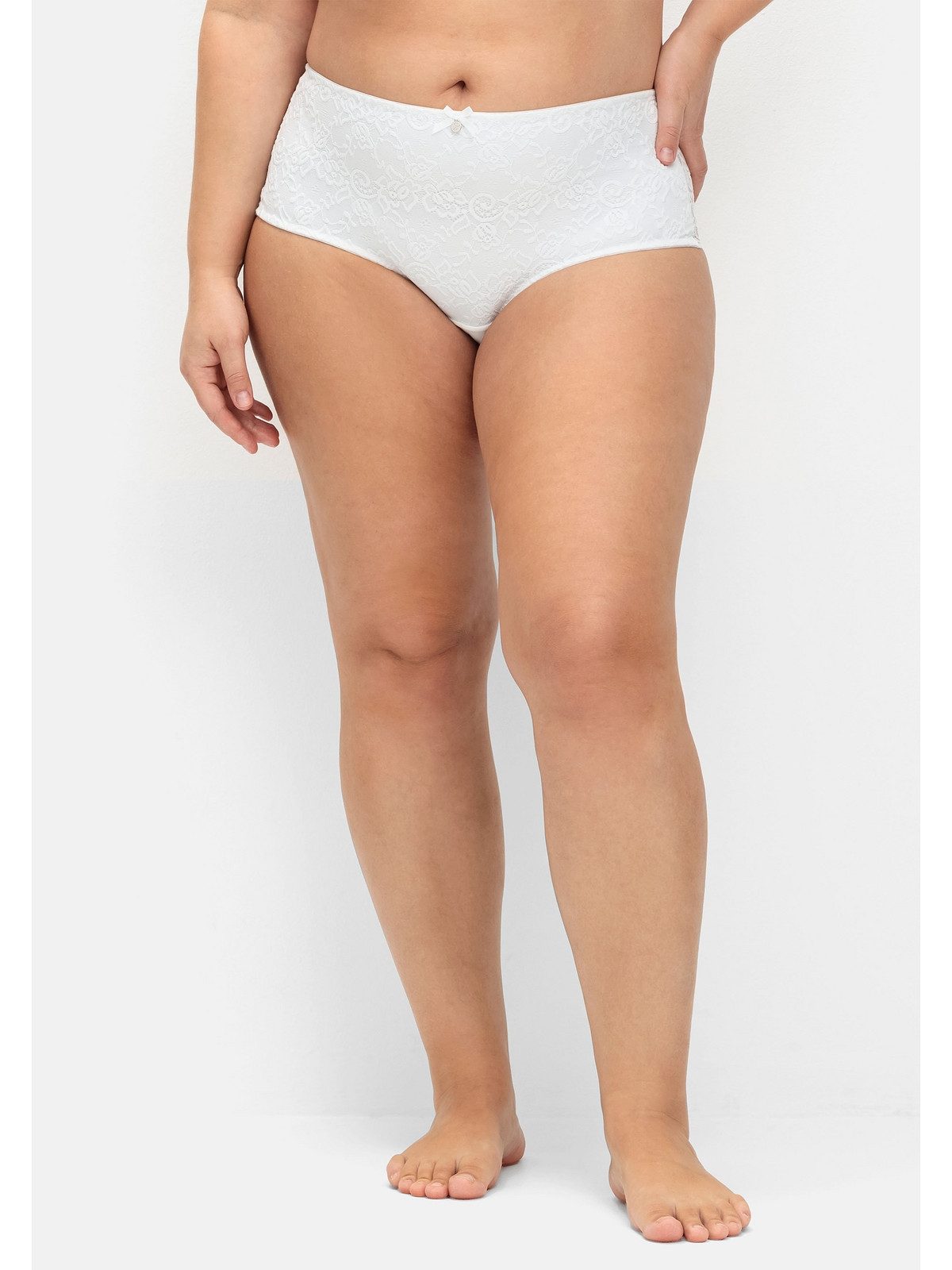 Sheego Slip Große Größen im 2er-Pack, mit Spitze und Shaping-Effekt