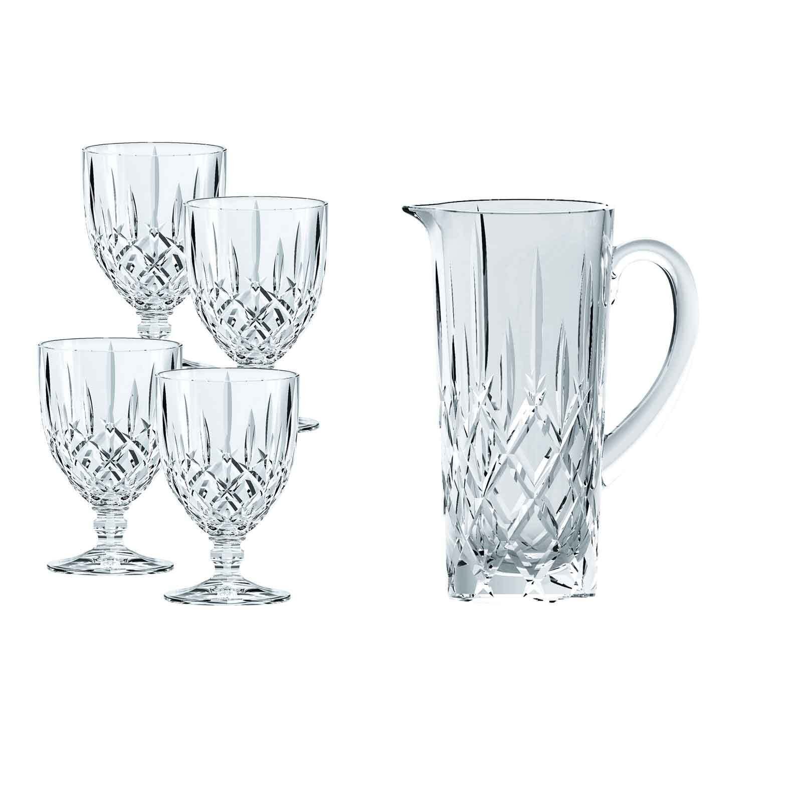 Nachtmann Gläser-Set Noblesse Krugset 5er Set, 5-tlg., Kristallglas