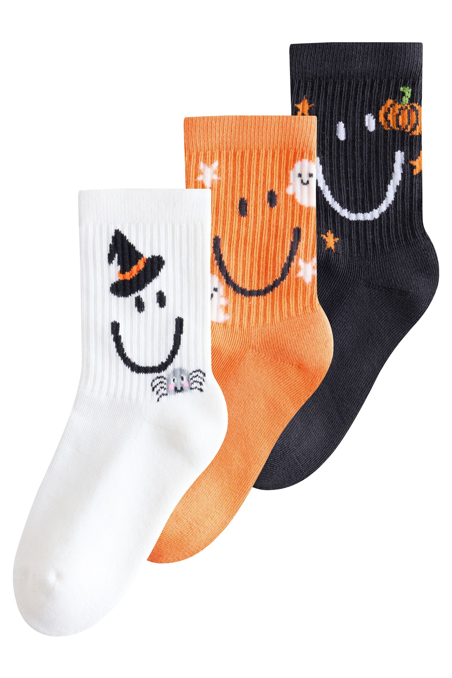 Next Kurzsocken Knöchelsocken mit gepolsterter Sohlel, 3er-Pack (3-Paar)