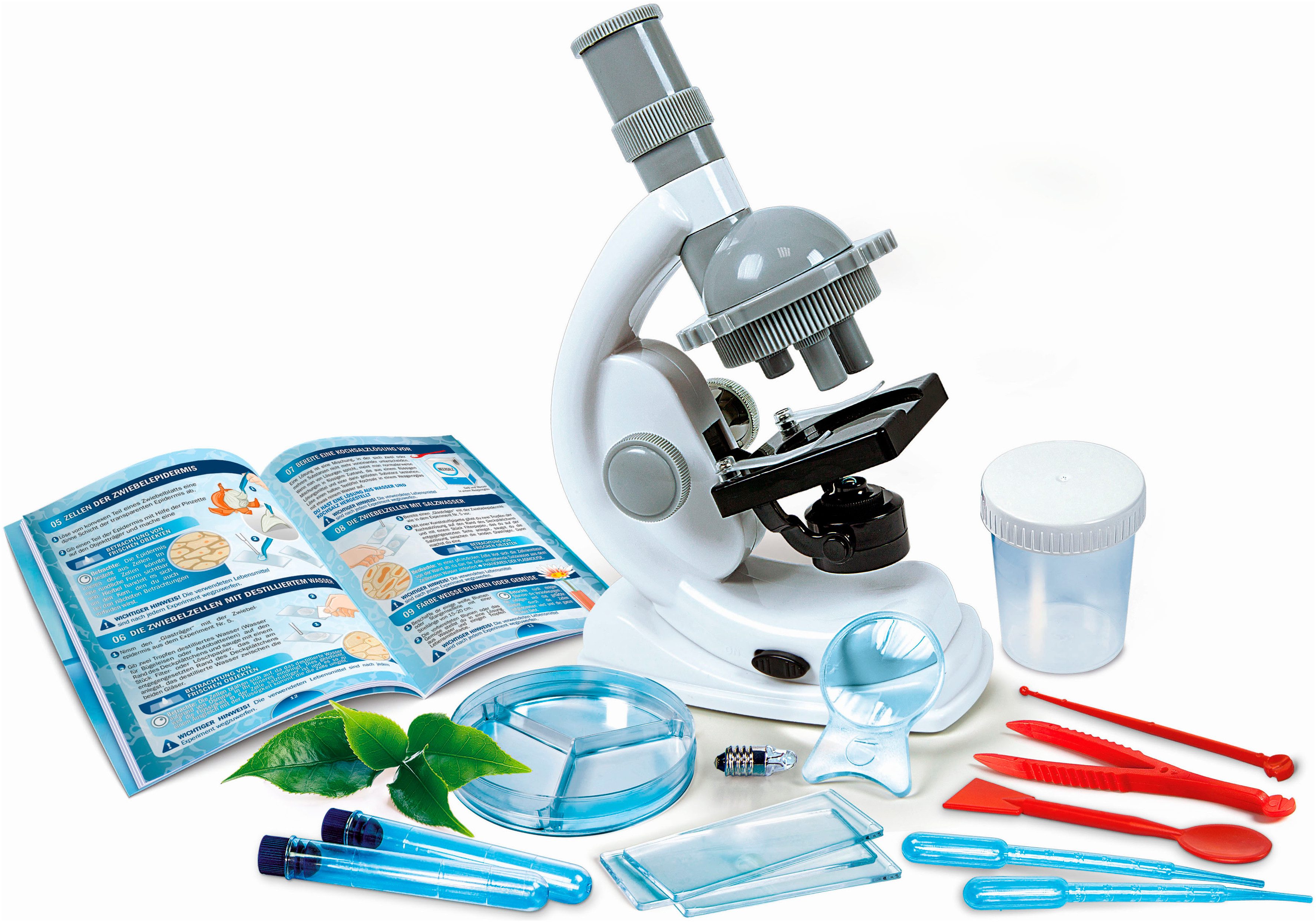 Clementoni® Experimentierkasten Galileo, Natur unter dem Mikroskop