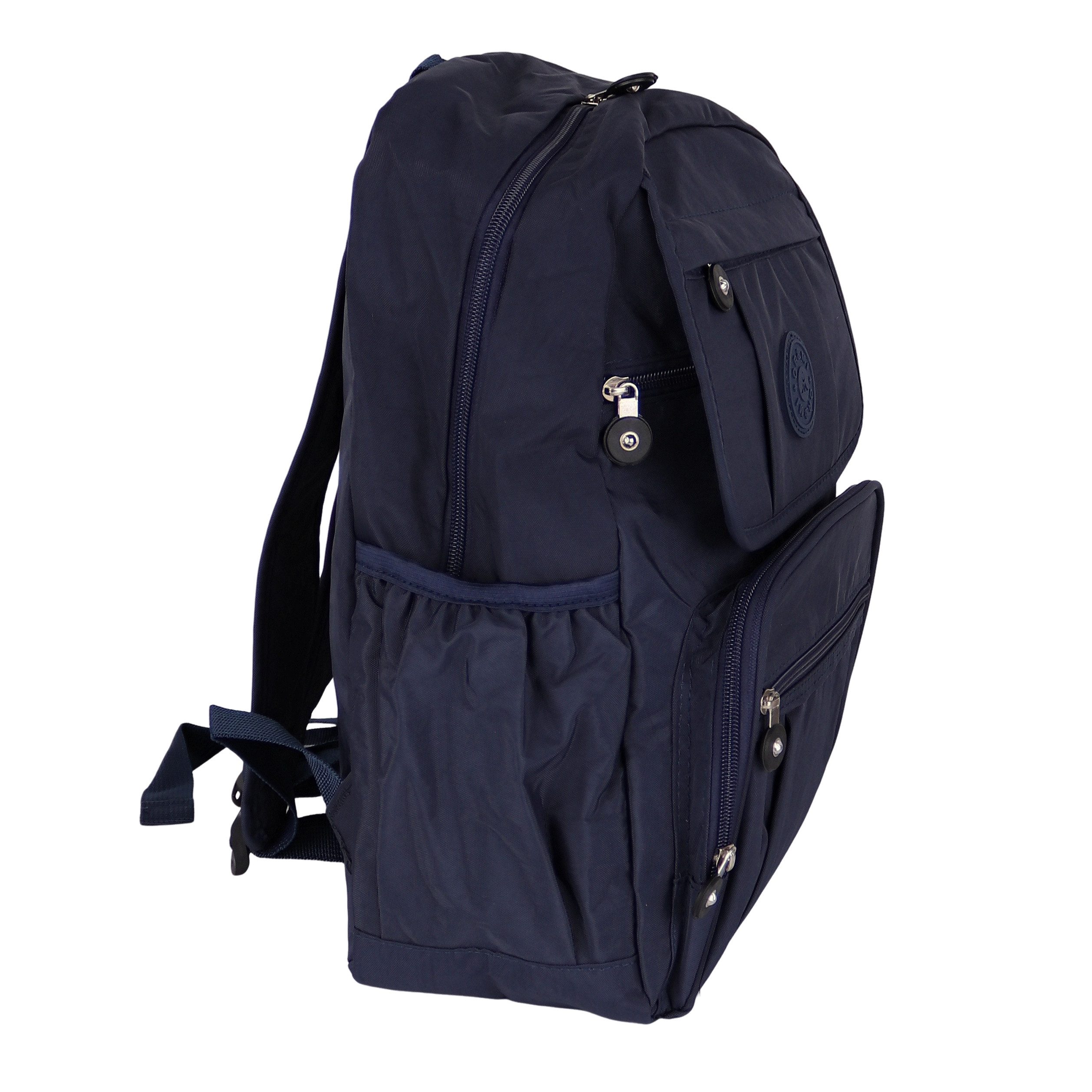MIRROSI Tagesrucksack Damen Stoffrucksack leicht – Cityrucksack 28x38x12 cm, mit vielen Fächern, Reißverschluss & verstellbaren Schultergurten – Bild 3 von 4