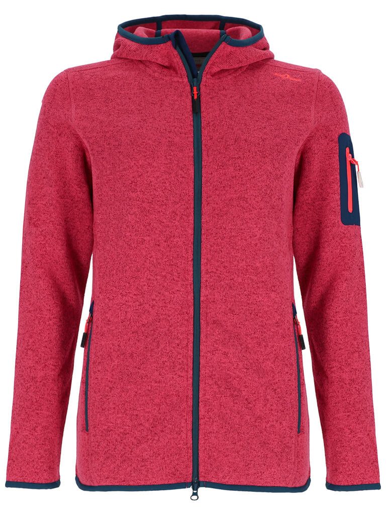 Blue Wave Strickfleecejacke Damen Fleecejacke Lotte mit Kapuze in Strick- u günstig online kaufen