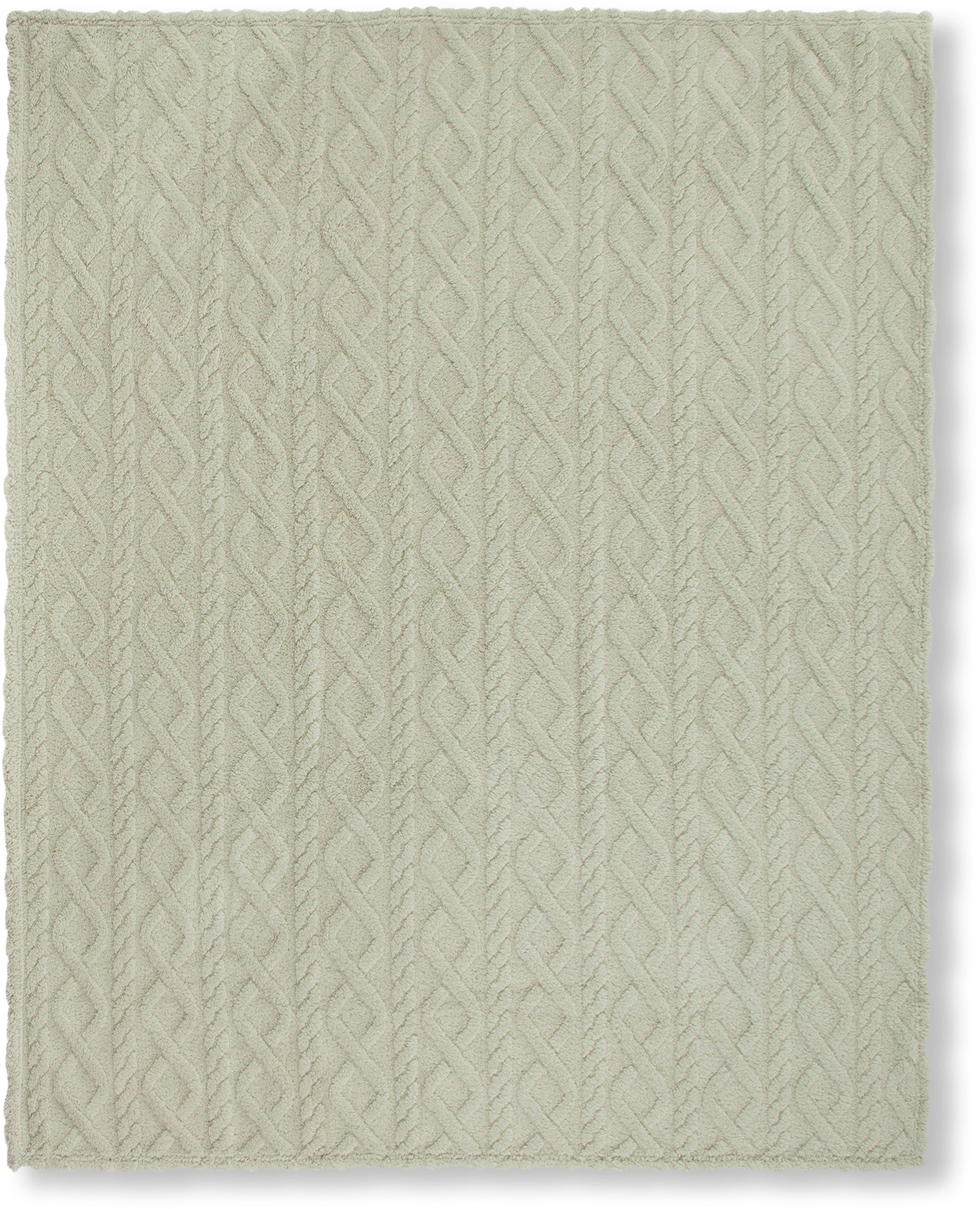 Plaid Jacquard teddy, Descanso, Weich, Kuscheldecke, günstig online kaufen