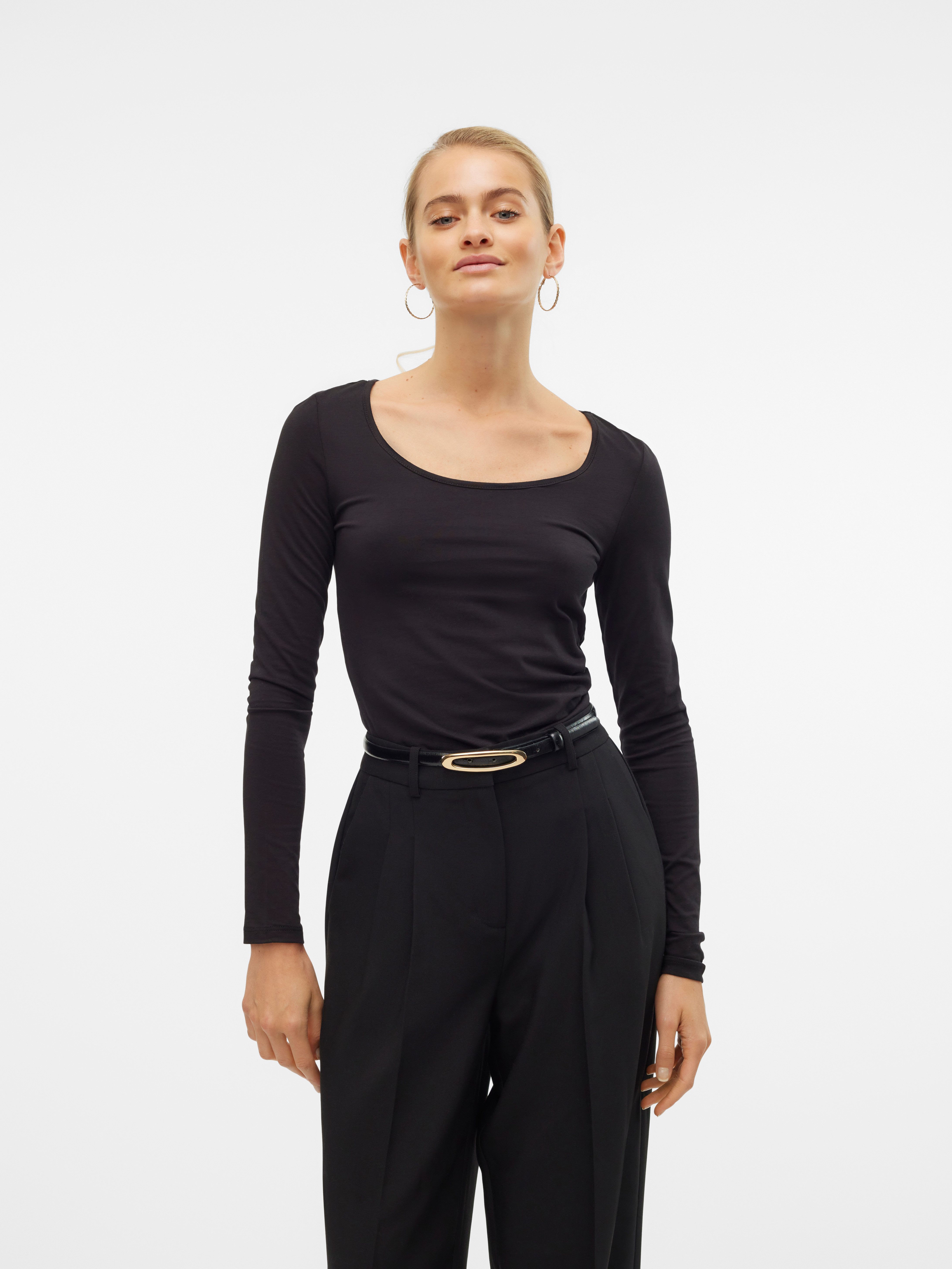 Vero Moda Langarmshirt VMMAXI aus Bio-Baumwolle