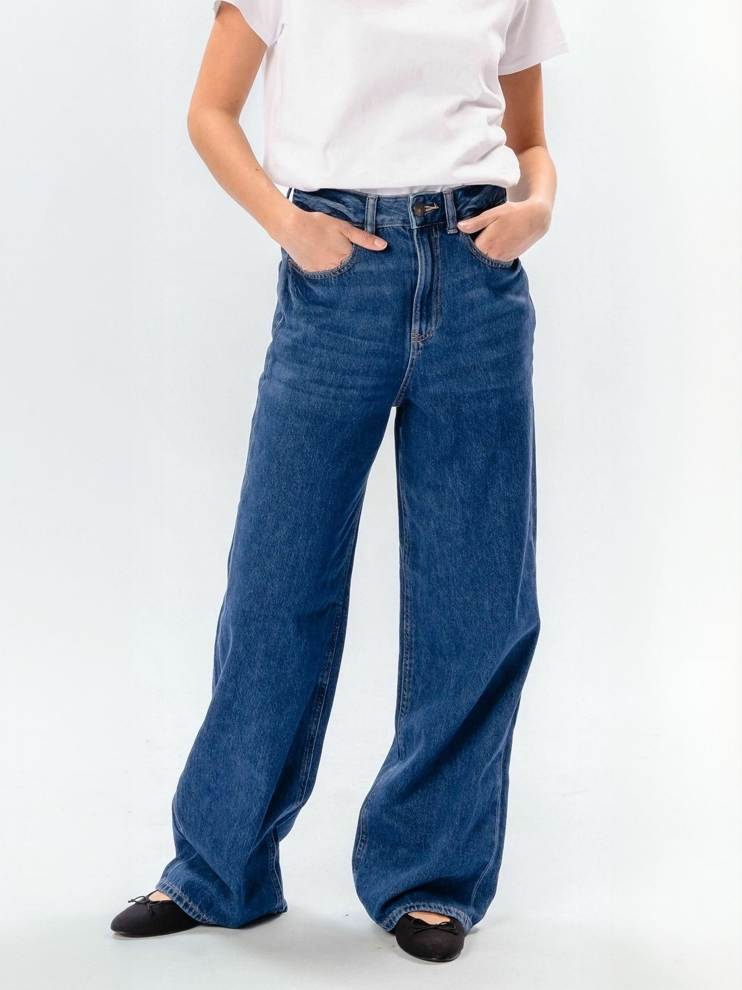 TEESHOPPEN 5-Pocket-Hose TEESHOPPEN Jeans Wide