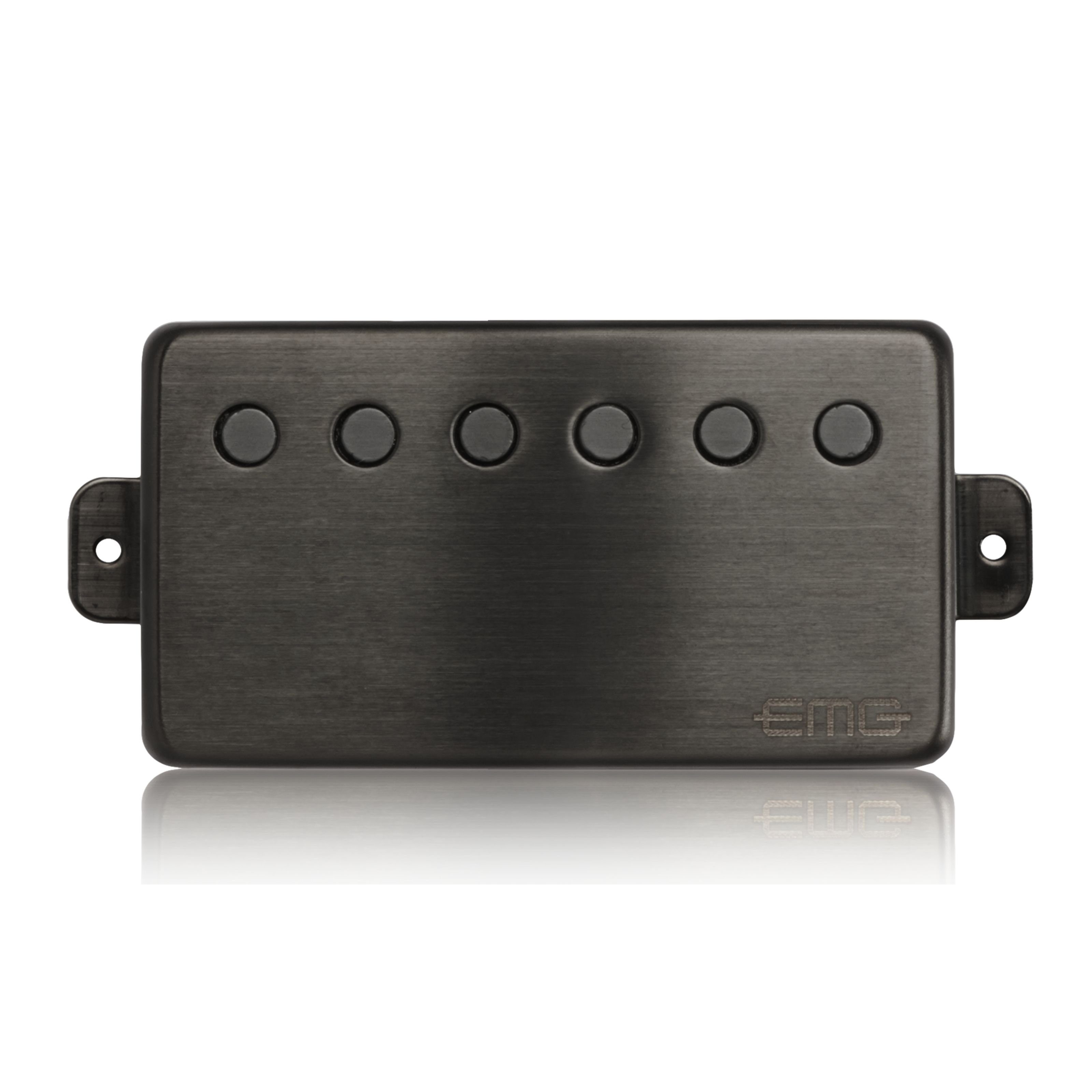 EMG Tonabnehmer, (66 Brushed Black Chrome, E-Gitarre Tonabnehmer, Humbucker), 66 Brushed Black Chrome - Humbucker Tonabnehmer für Gitarren