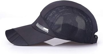 AquaBreeze Baseball Cap Ultradünne schnell trocknende Sonne UV-Schutz Baseballmütze (1-St., Mesh Atmungsaktiv) Outdoor Sport Laufmütze Unisex