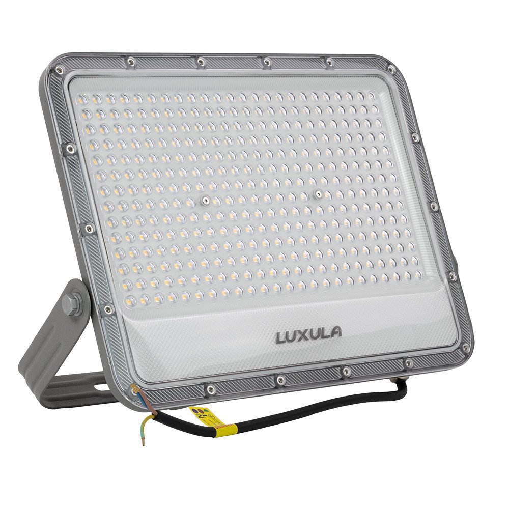 LUXULA LED Flutlichtstrahler LUXULA LED Fluter 200 W 4000 K Neutralweiß Grau, LED fest integriert, Neutralweiß
