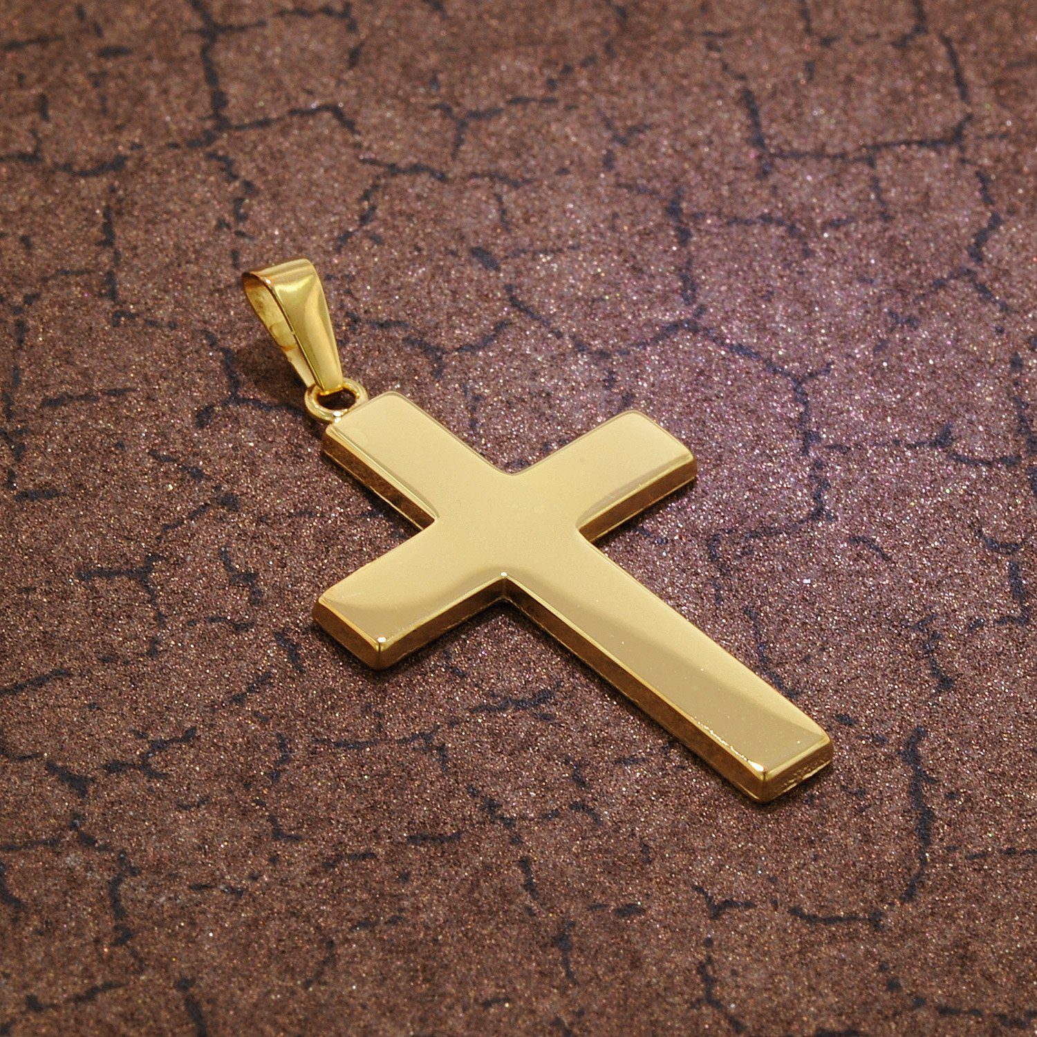 trendor Kreuzanhänger Kreuz- mm (18 Gold 750 19 Karat) 27 x