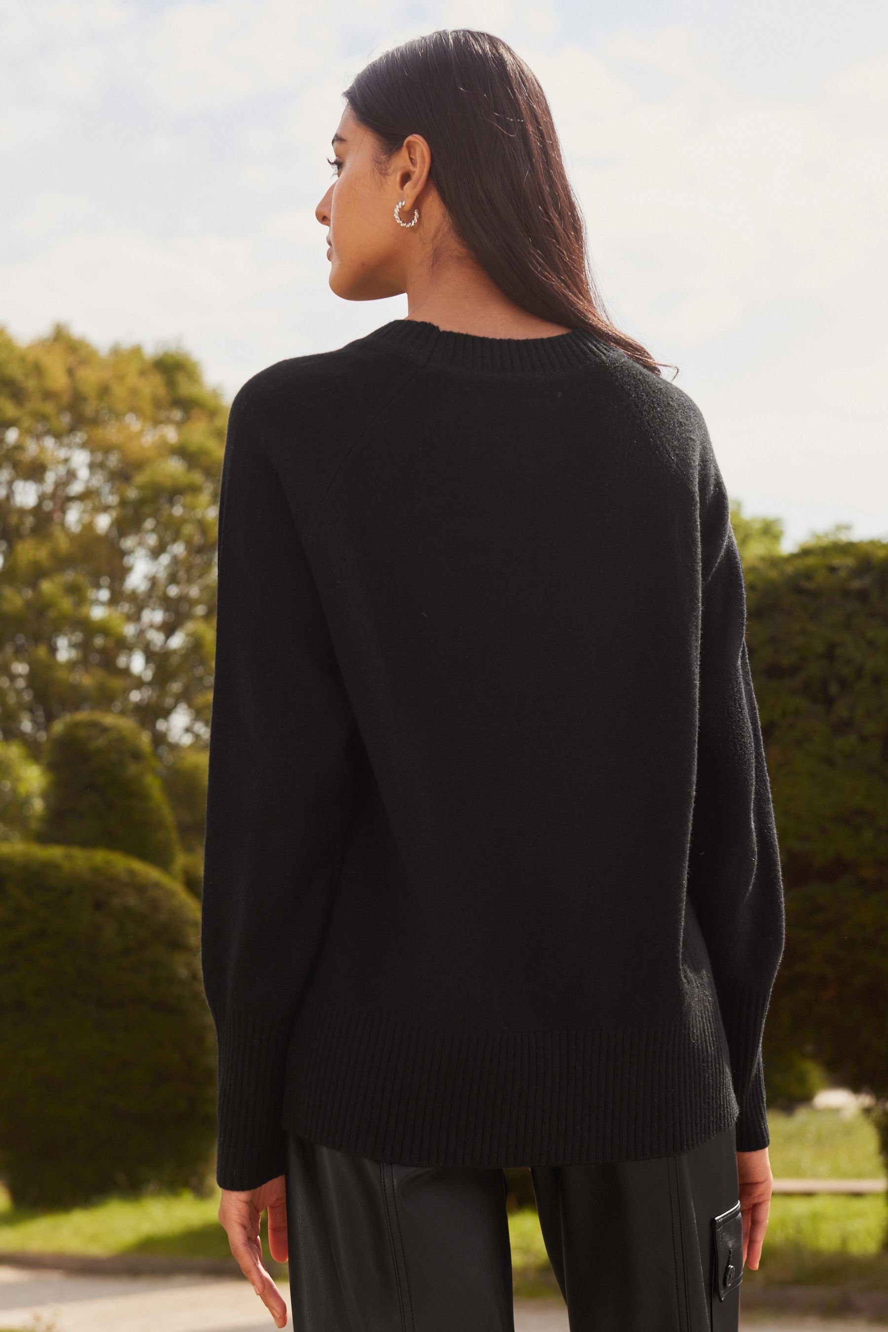Next Rundhalspullover Premium-Pullover mit Rundhals 100 % Lammwolle (1-tlg)