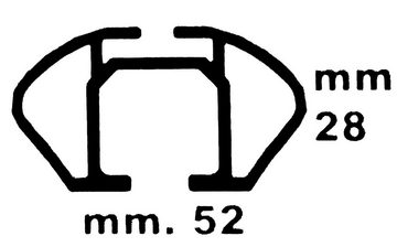 VDP Dachträger (Für Ihren Hyundai Trajet (5 Türer) 99-08, Fahrradträger und Dachträger im Set), 2x Fahrradträger ORION + Dachträger/Relingträger VDP LION1 kompatibel mit Hyundai Trajet (5 Türer) 99-08