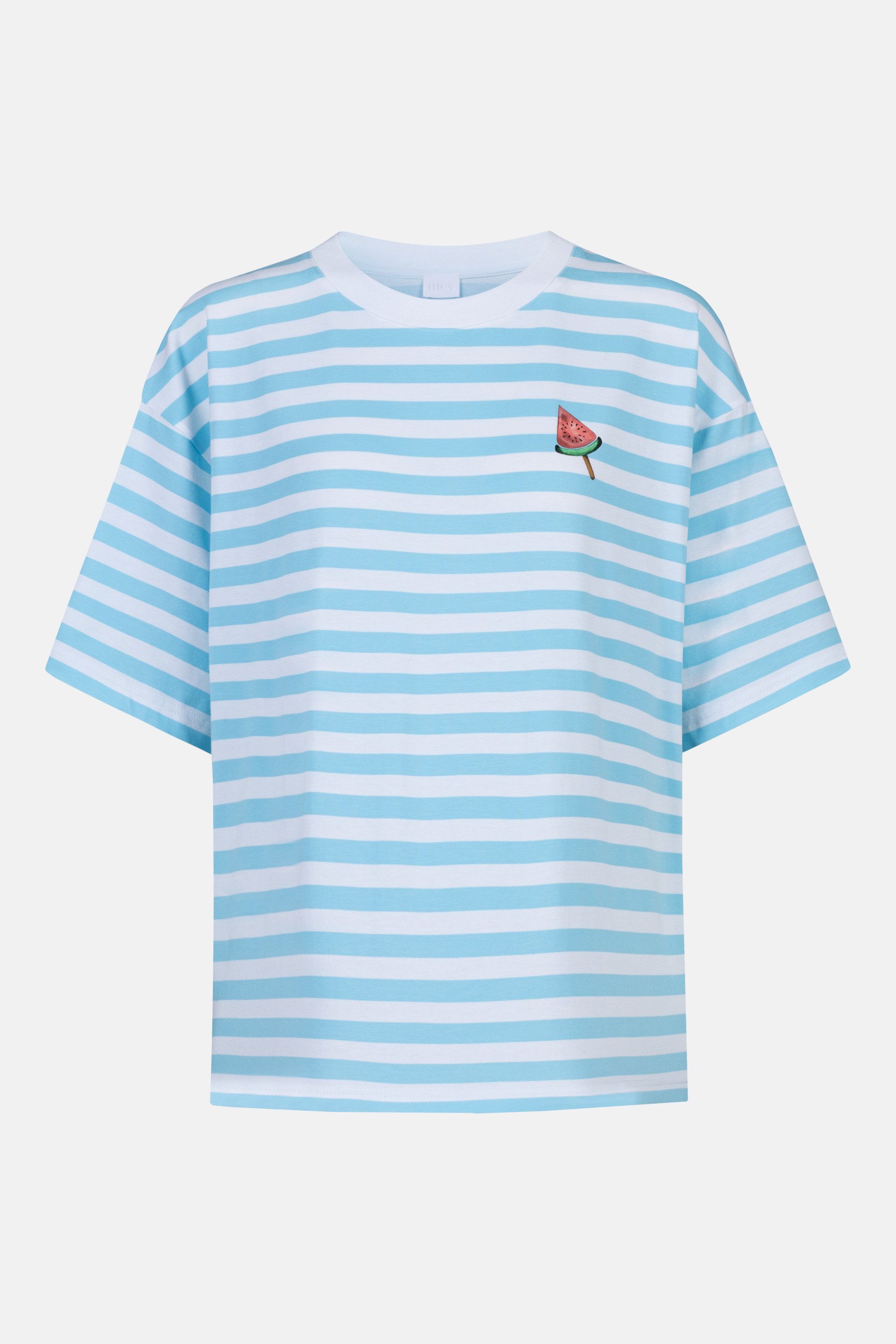 Mey Pyjamaoberteil Mey female T-Shirt Serie Straight Waves Gestreift (1-tlg) Modernes gestreiftes Streifen-Shirt aus Baumwolle