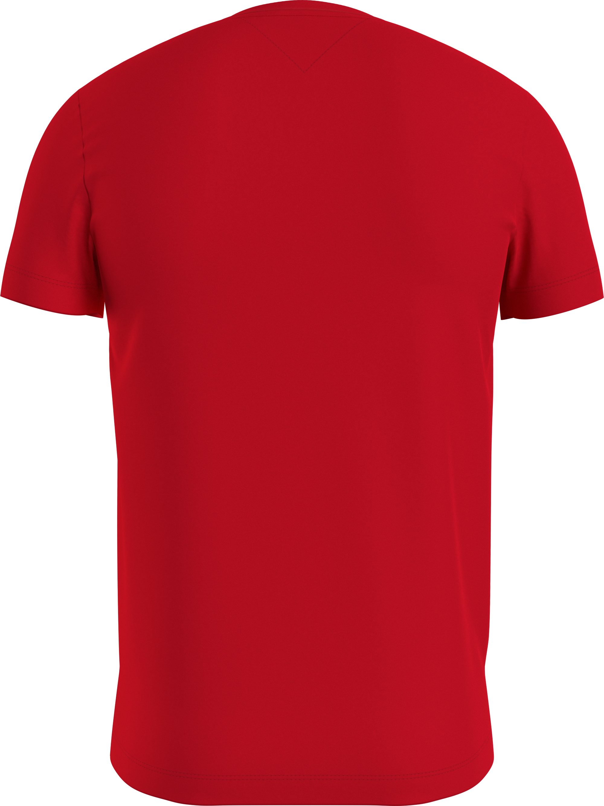 SLIM Hilfiger T-Shirt TEE STRETCH Red Fierce Tommy FIT