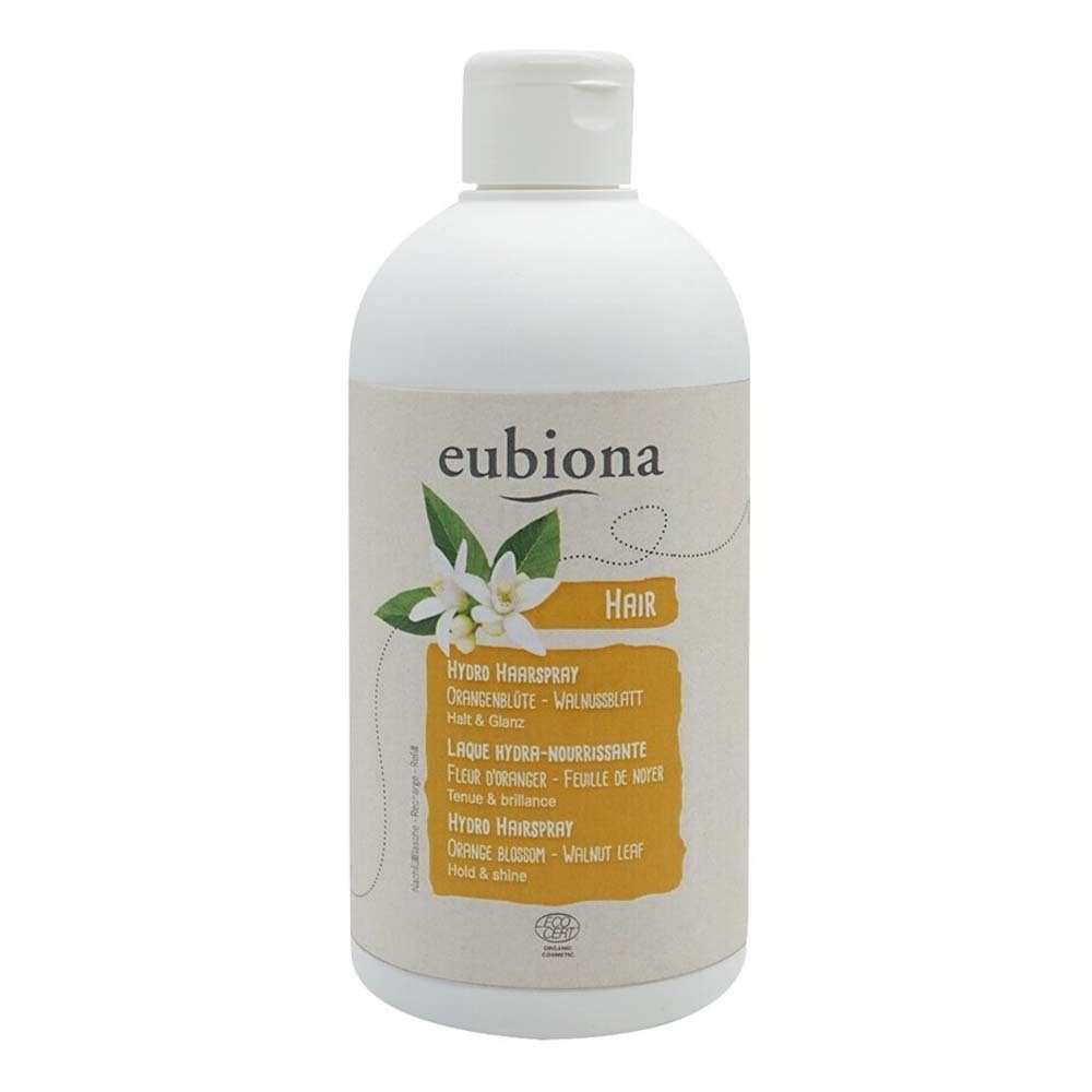 eubiona Haarspray Hydro Haarspray - Orangenblüte-Walnuss 500ml
