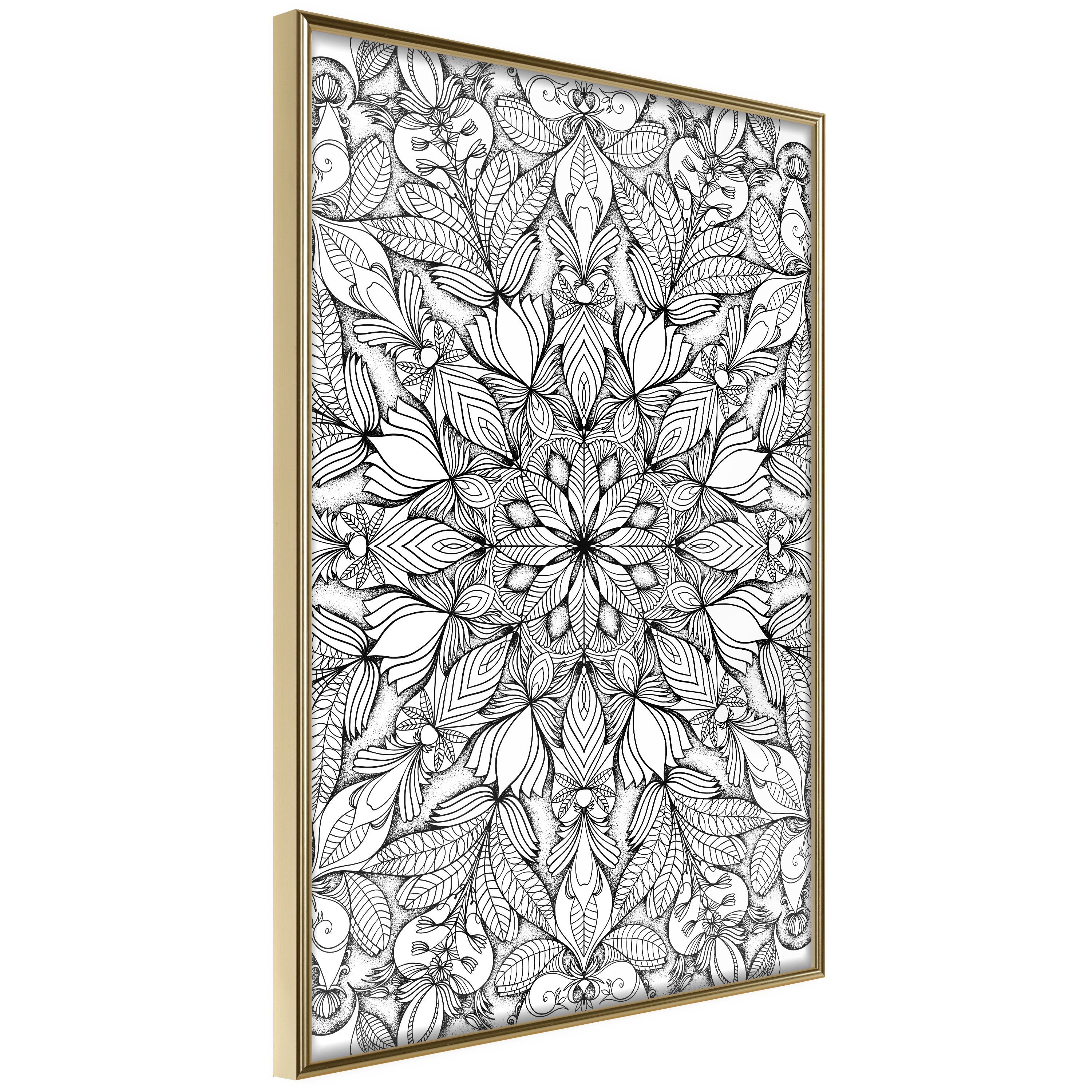 Artgeist Poster Monochrome Mandala []