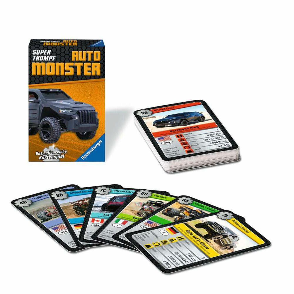 Ravensburger Spiel Supertrumpf Auto Monster