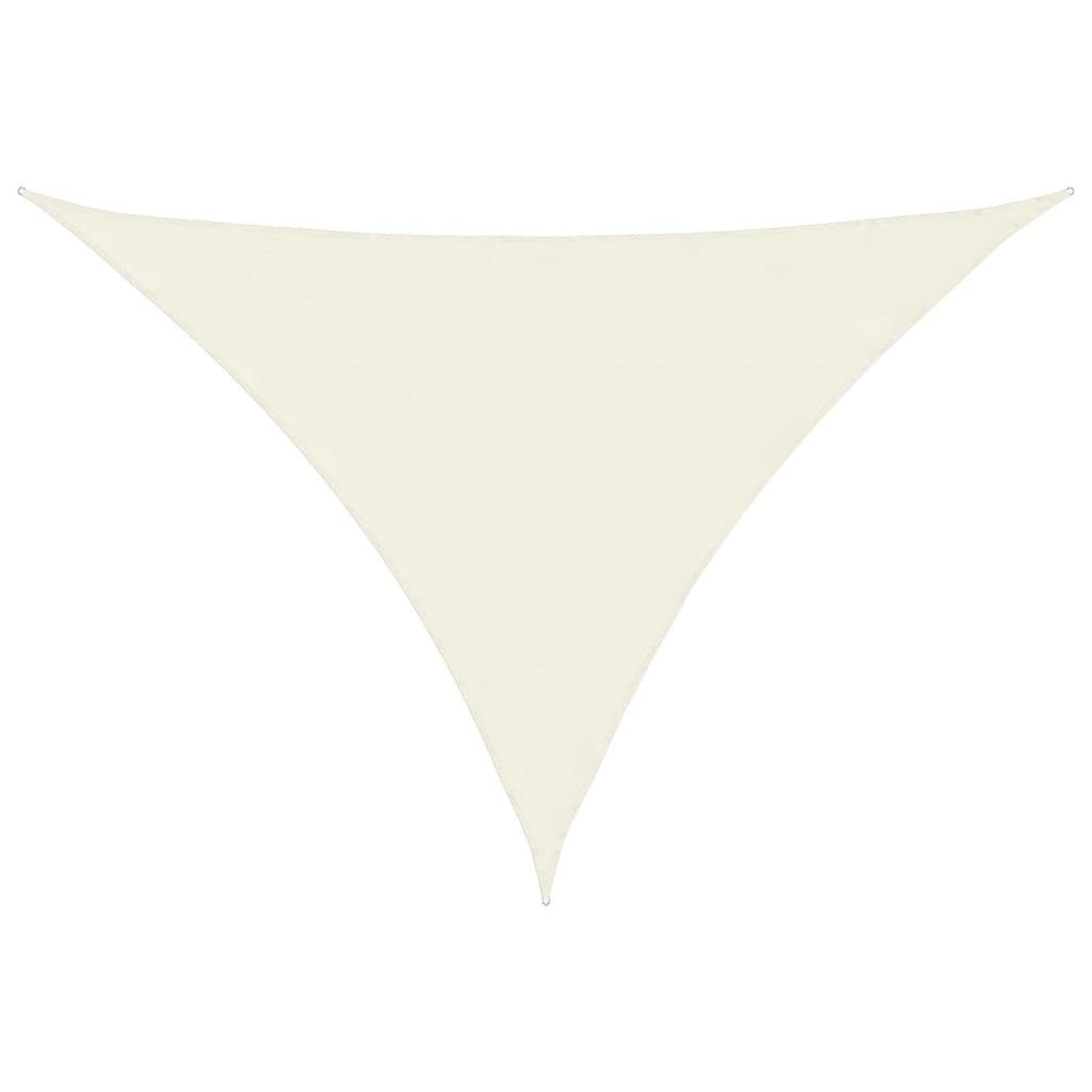 vidaXL Sonnensegel Sonnensegel Oxford-Gewebe Dreieckig 3x4x4 m Creme, (1-tlg)