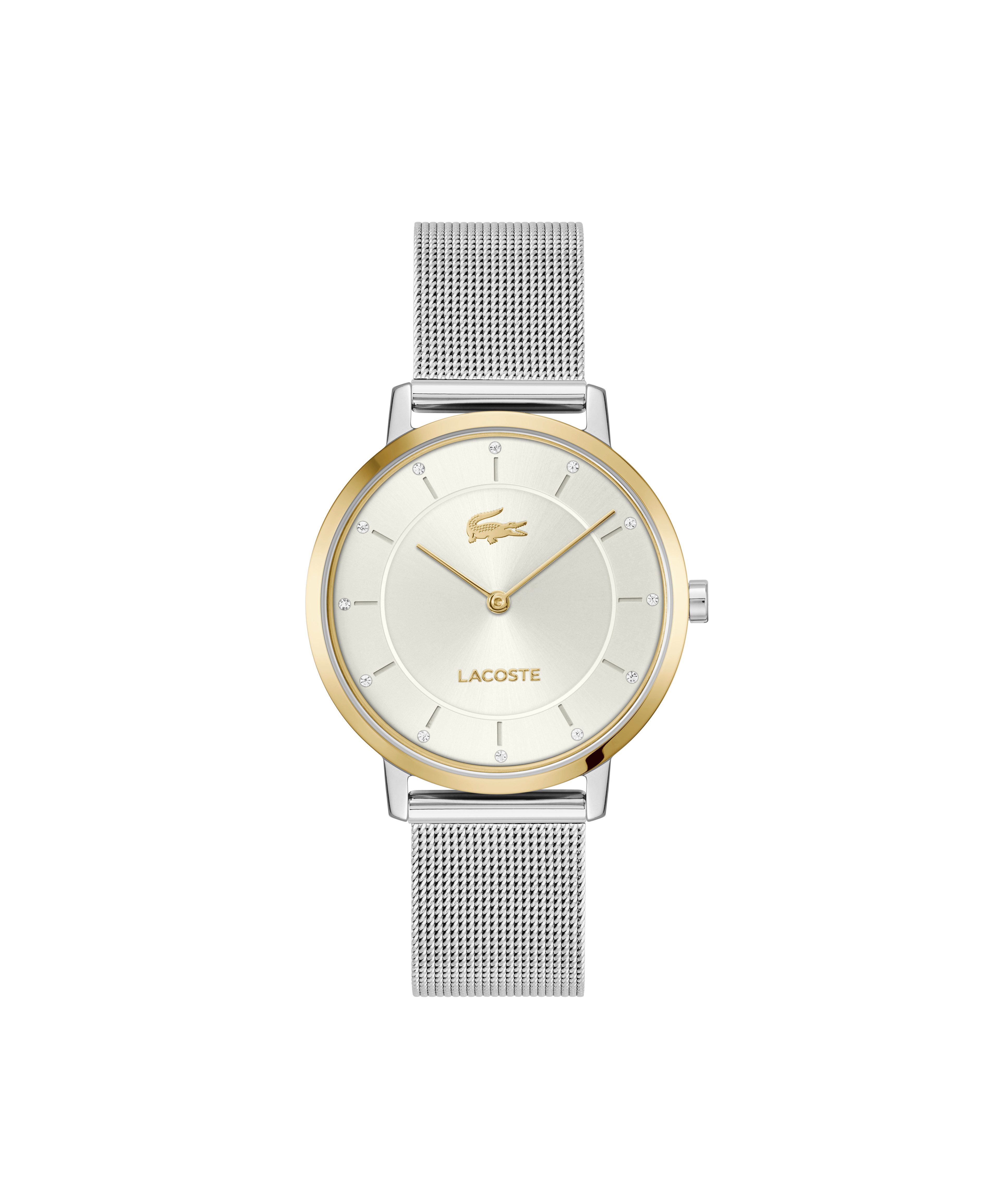 Lacoste Quarzuhr CROCORIGIN 2001472, Armbanduhr, Damenuhr, Edelstahlarmband günstig online kaufen