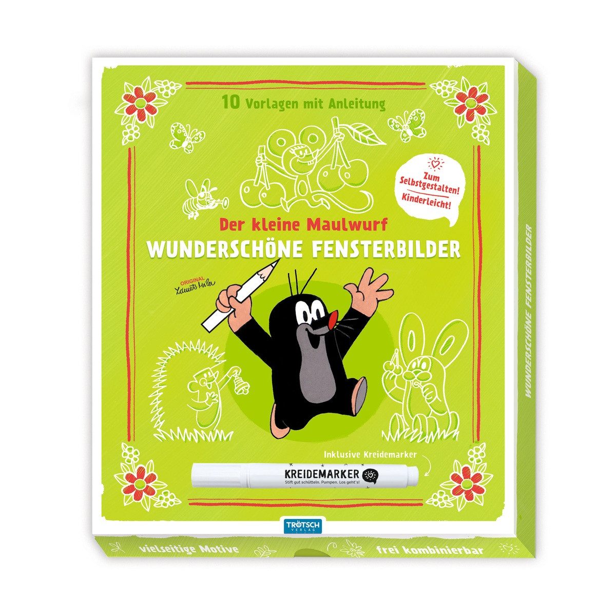 Trötsch Verlag Fensterbild TRÖTSCH Fensterbilder Der kleine Maulwurf zum Selbstgestalten
