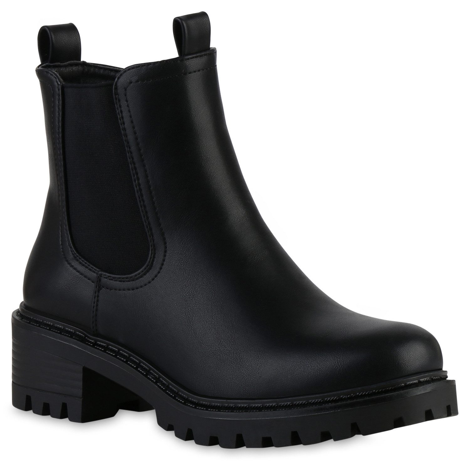 VAN HILL 841853 Stiefelette Damen Klassische Stiefeletten Blockabsatz Profi günstig online kaufen