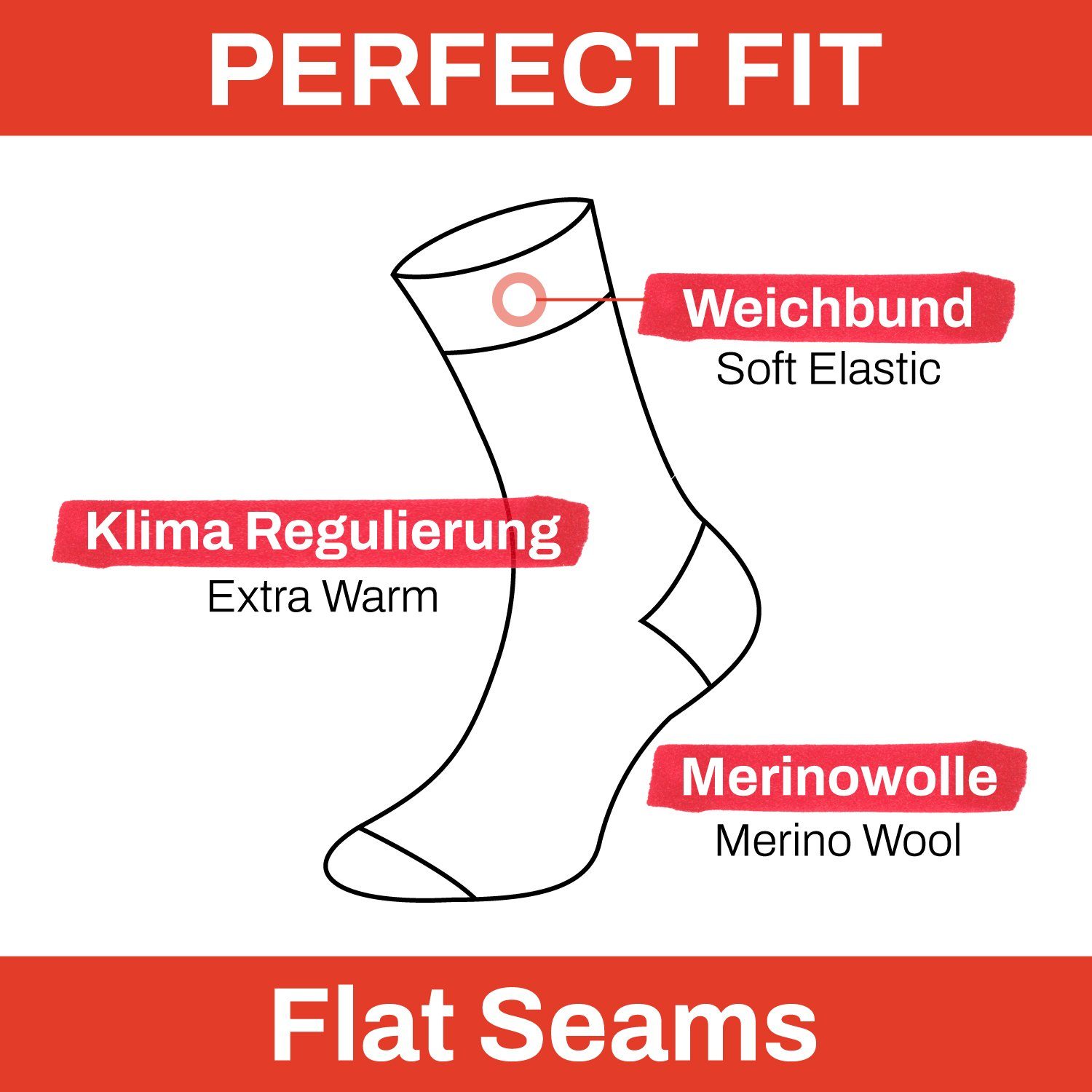 Chili Lifestyle Norwegersocken MERINO Wollsocken dicke Wintersocken in grau und schwarz Damen Herren (Multipack, 2-Paar, 2 Farbdesigns) Weichbund ohne Gummidruck, super soft, extra warm