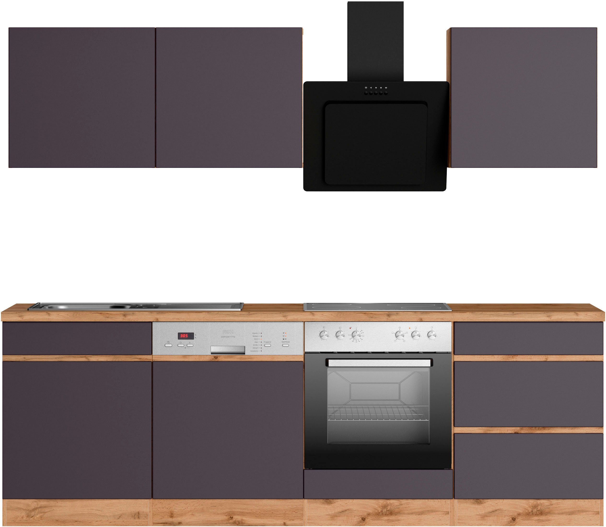 KOCHSTATION Küchenzeile KS-Riesa, Stellbreite 240 cm, günstig online kaufen