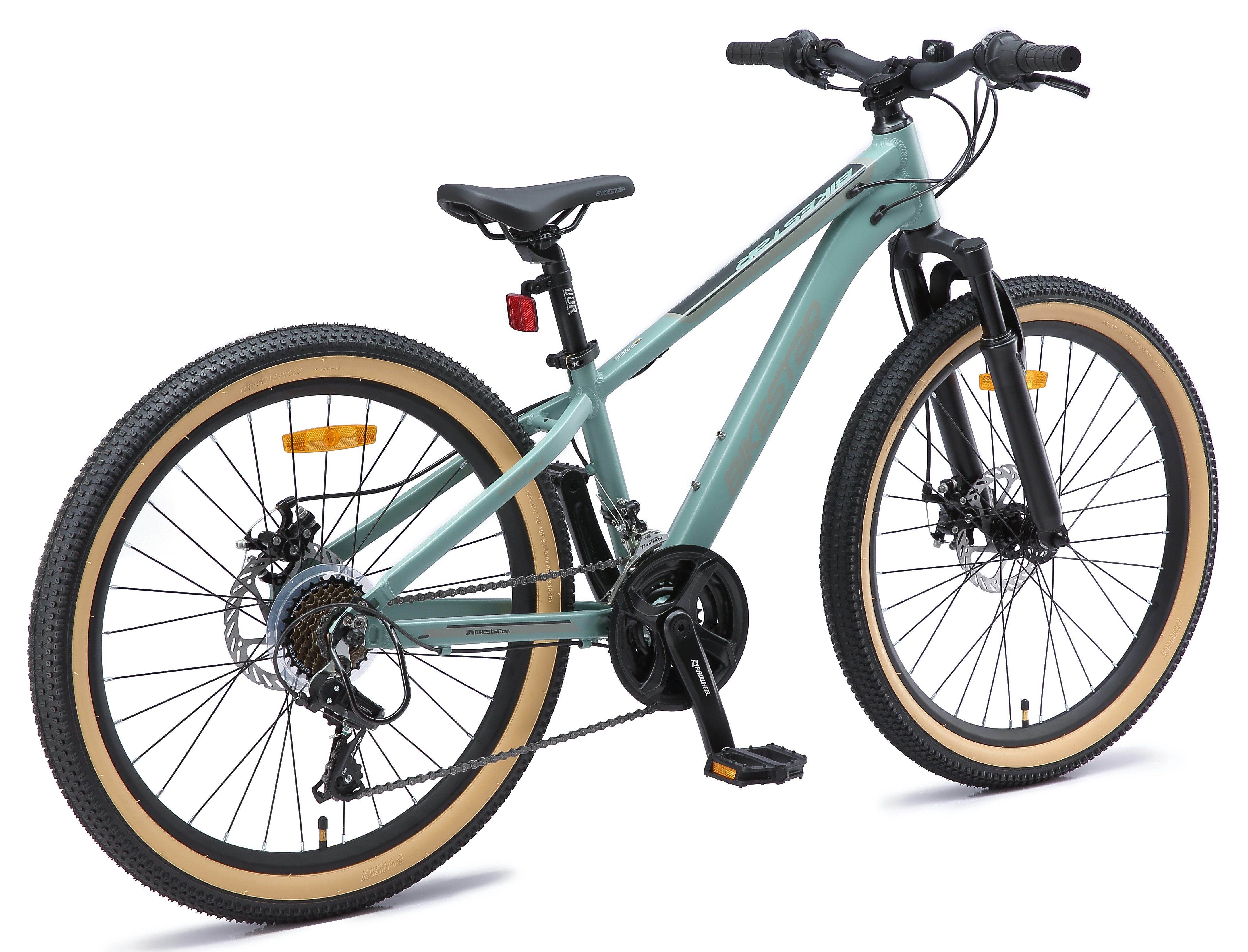 Bikestar Jugendfahrrad, 21 Gang Shimano RD-TY21 Schaltwerk, Kettenschaltung