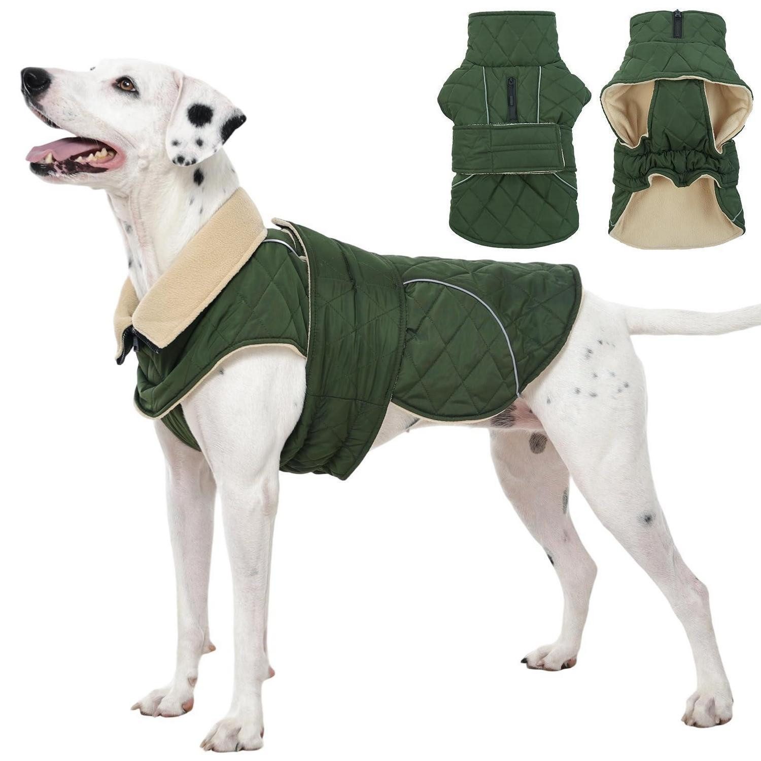 LuxusKollektion Hundejacke Hundemantel Grün XL
