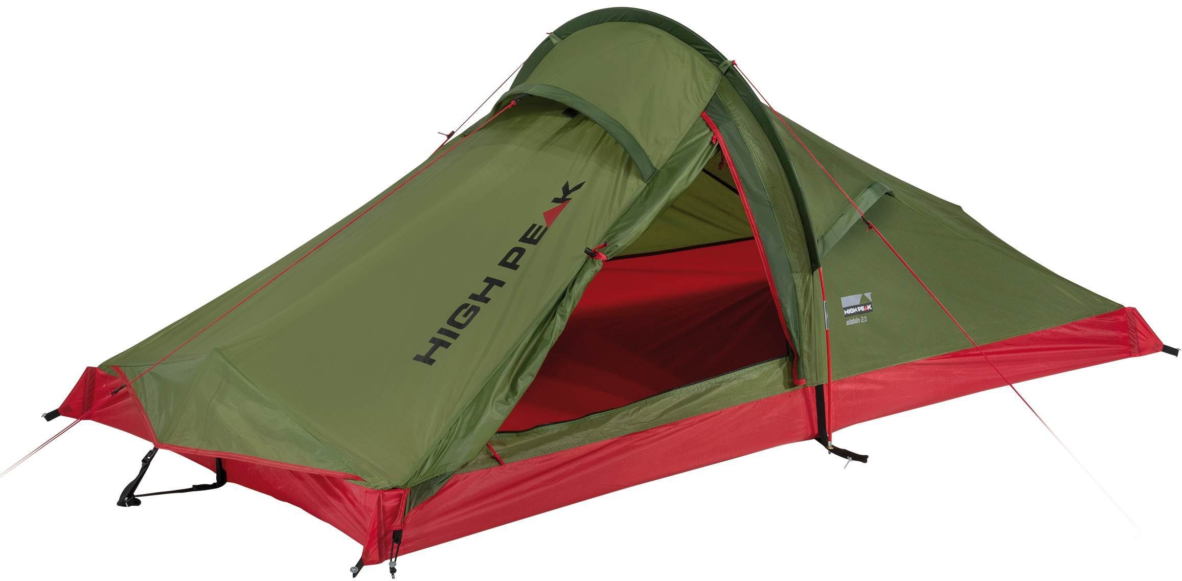 High Peak Einbogenzelt Zelt Personen: 2.0, Siskin 2 (mit Transporttasche)