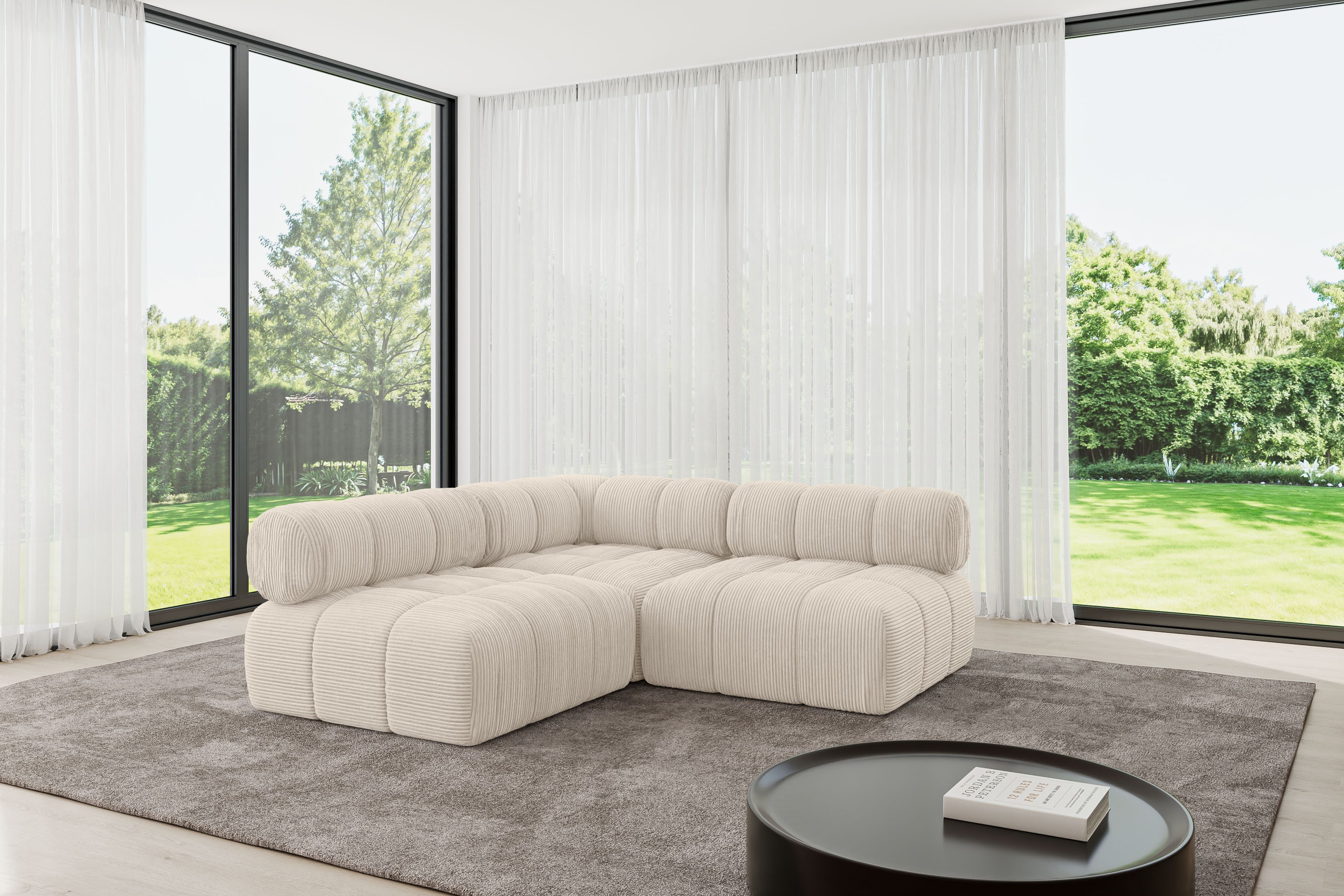 ALTDECOR Ecksofa Samaro-L1, Sofa Praktische Bequeme Funktionsecke Couch L-Form Eckcouch, Corner Sofa U-Form Vielseitige Sofa Wohnlandschaft Wohnzimmer