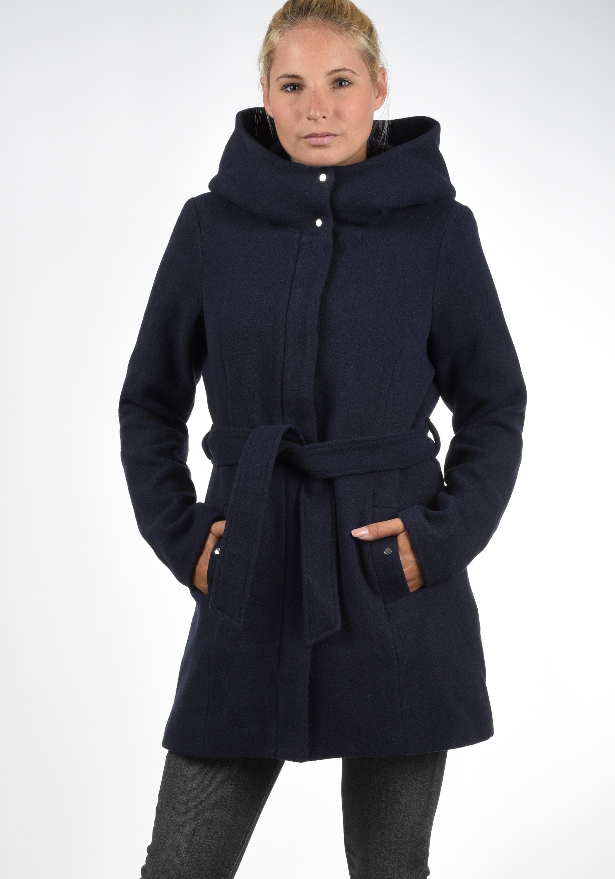 Vero Moda Wollmantel »Wollni« Mantel mit großer Kapuze