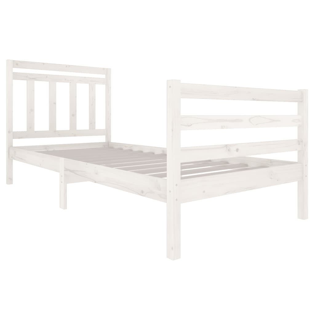 Vidaxl Massivholzbett Weiß 90x200 Cm günstig online kaufen