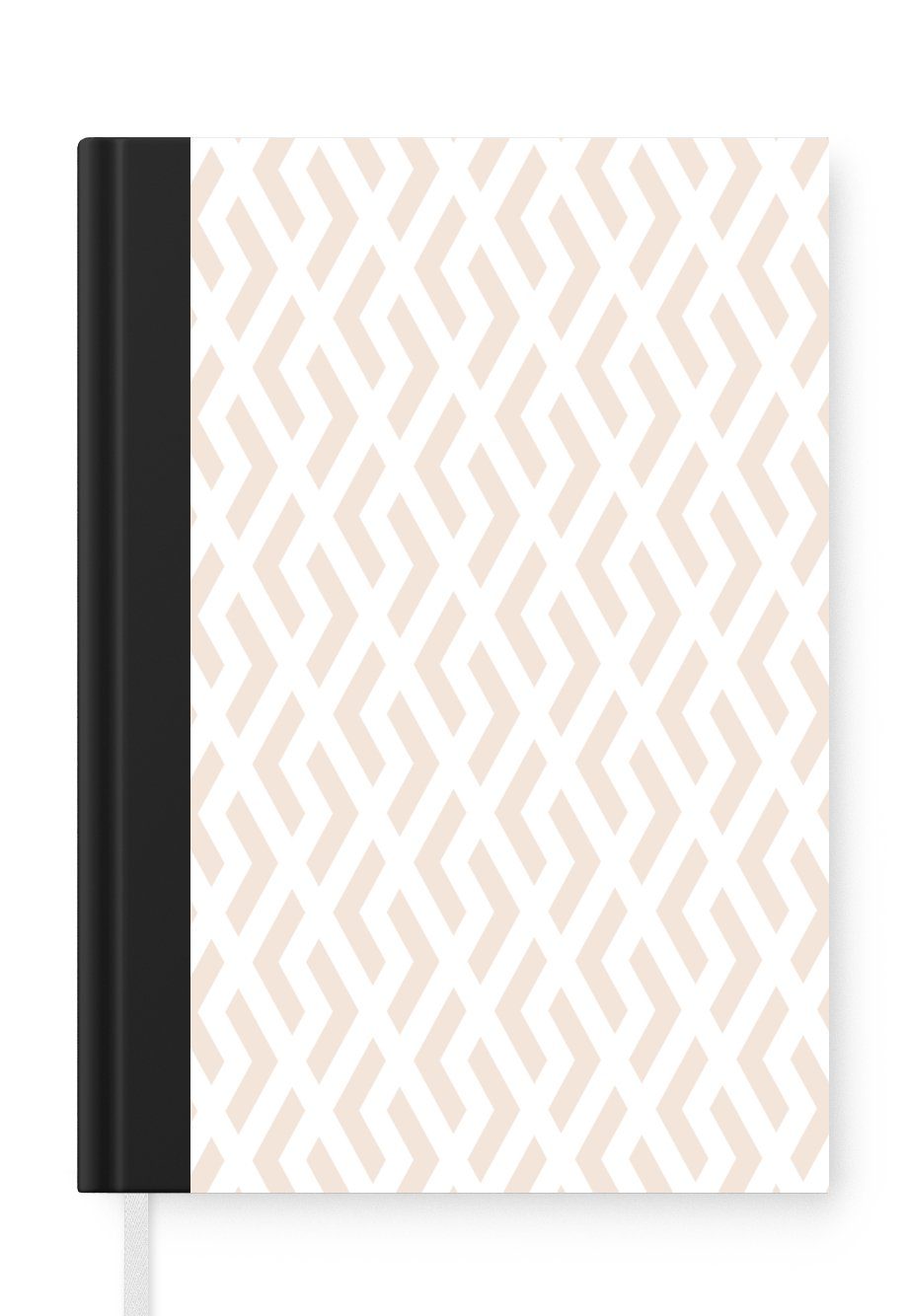 MuchoWow Notizbuch Abstrakt - Muster - Gestaltung - Linie, Journal, Merkzettel, Tagebuch, Notizheft, A5, 98 Seiten, Haushaltsbuch