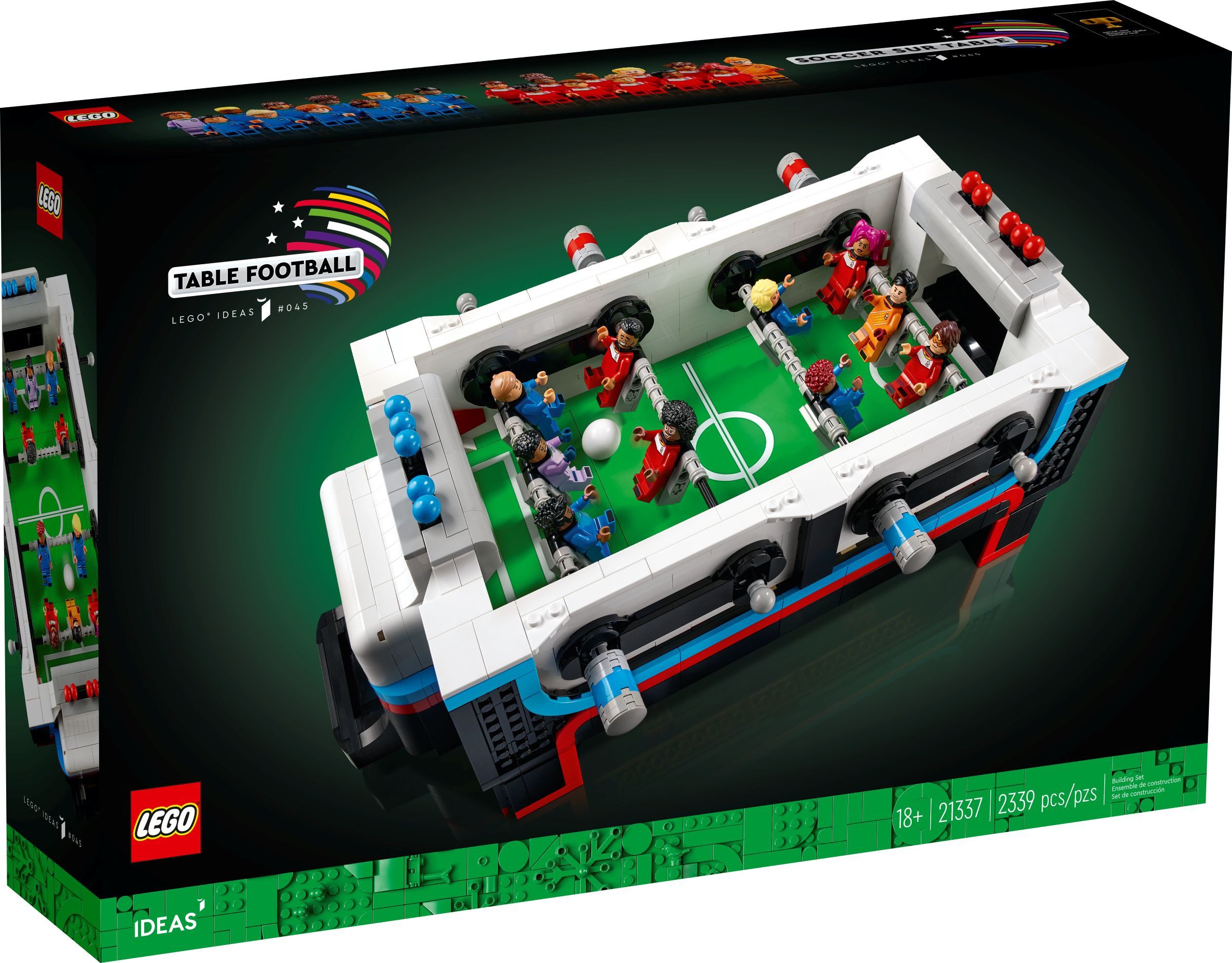 LEGO® Ideas - Tischkicker Table Football (21337) Konstruktions-Spielset, (2339 St), Inkl. 22 Minifiguren