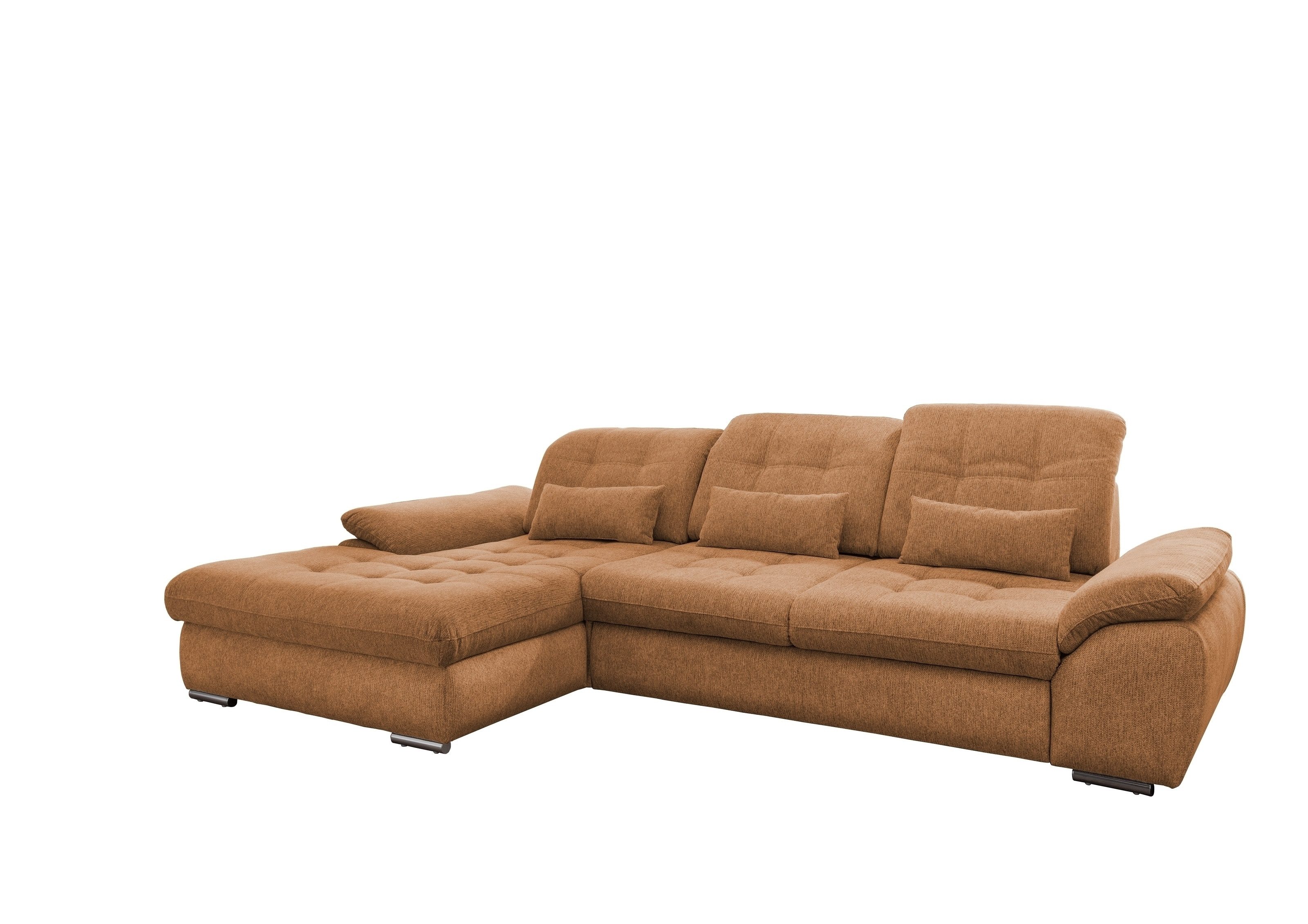freiraum Polstergarnitur Riordan, Schlaffunktion, Stauraum, Webstoff Corto curry - 314x104x184 (BxHxT)