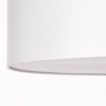 Brilliant Deckenleuchte Andria, ohne Leuchtmittel, Stoffschirm, 16 cm Höhe, Ø 70 cm, 6 x E27, Metall/Textil, weiß/chrom