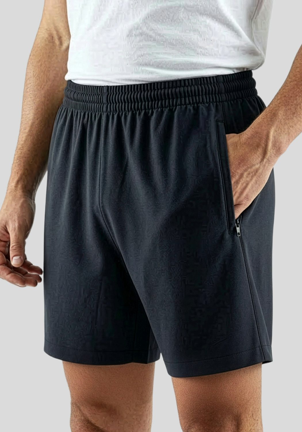 Herbold Sportswear Shorts Trainingsshorts mit Reißverschlusstaschen leichte Sport- und Freizeitshorts mit Kordelzug