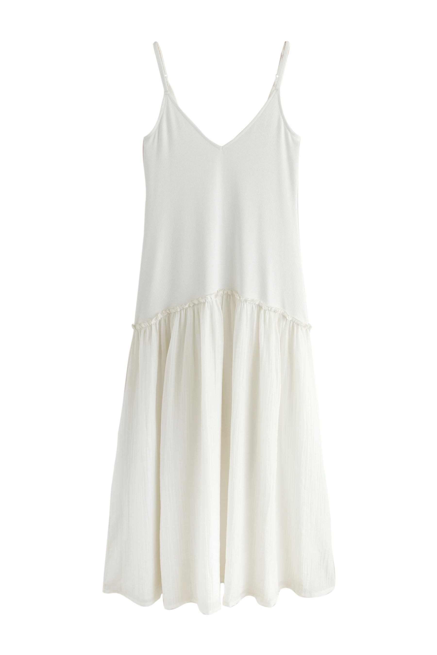 Next Jerseykleid Trägerkleid aus Jersey mit tief angesetzter Taille (1-tlg)