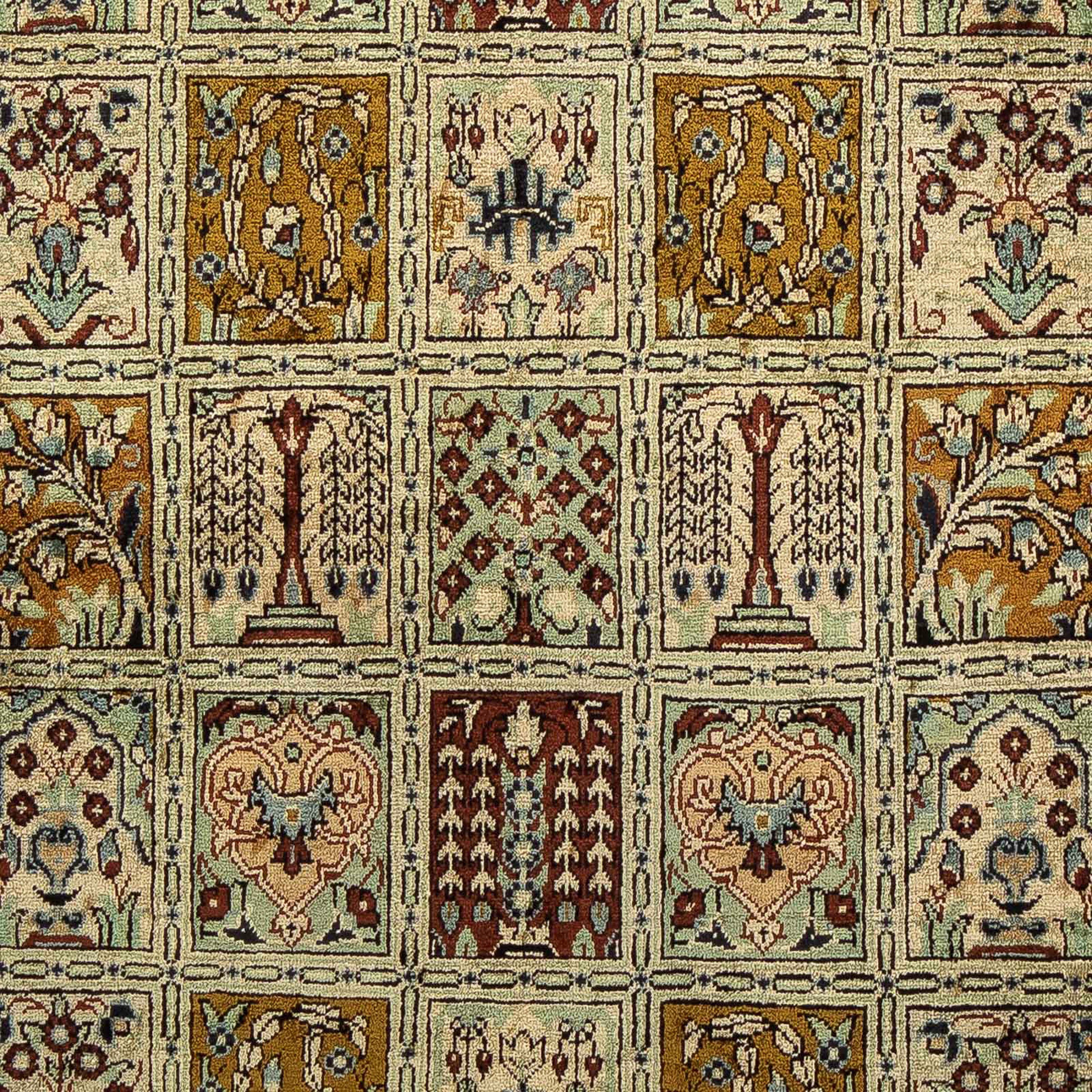 Orientteppich Perser - Ghom - mehrfarbig, x - Wohnzimmer, mm, Höhe: morgenland, cm rechteckig, 10 76 50 mit Einzelstück Zertifikat Handgeknüpft