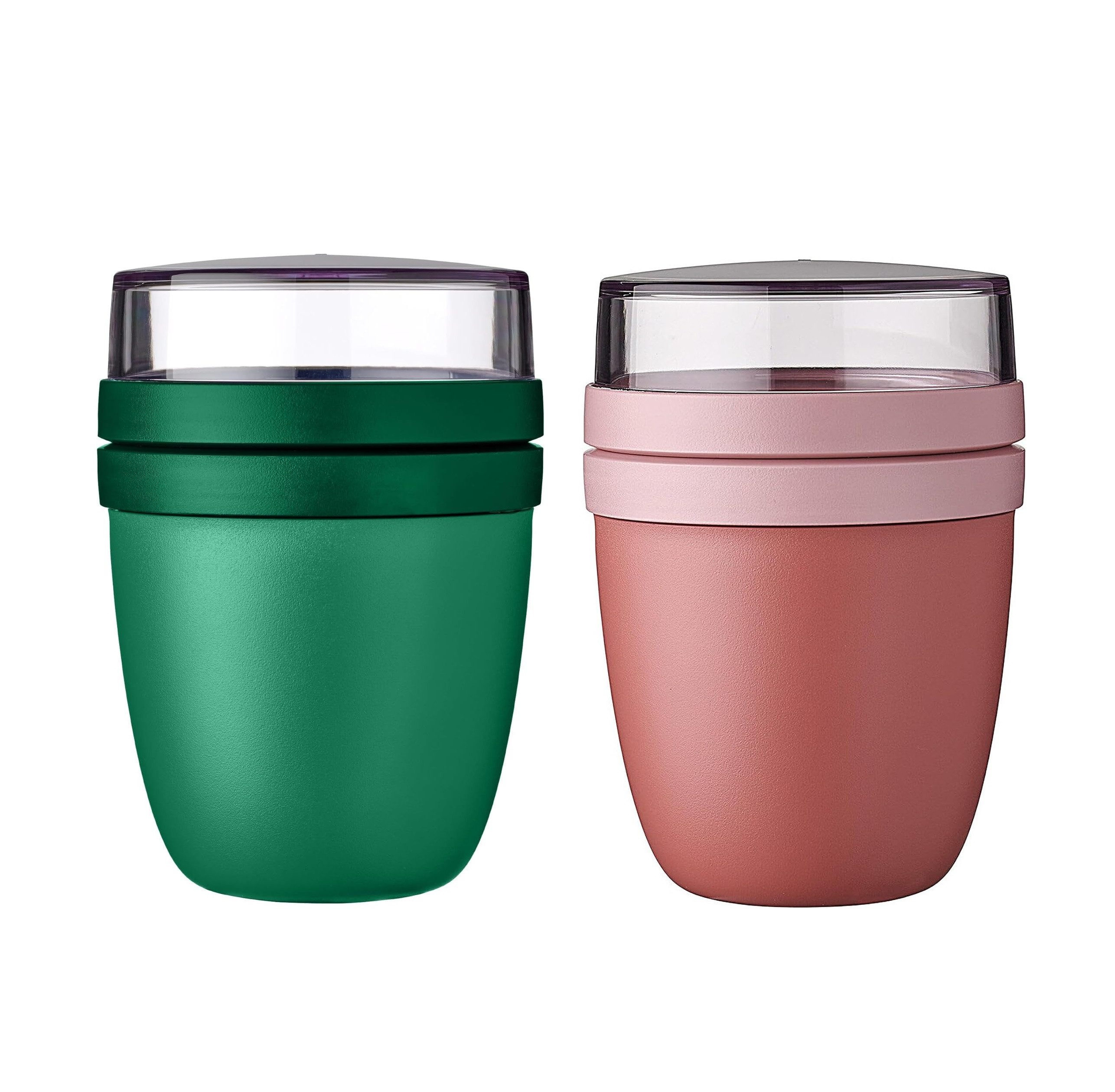 Mepal Lunchbox Lunchpot Ellipse Mixed 500 ml + 200 ml für Joghurt und Müsli, Geeignet für Gefrierschrank, Mikrowelle & Spülmaschine