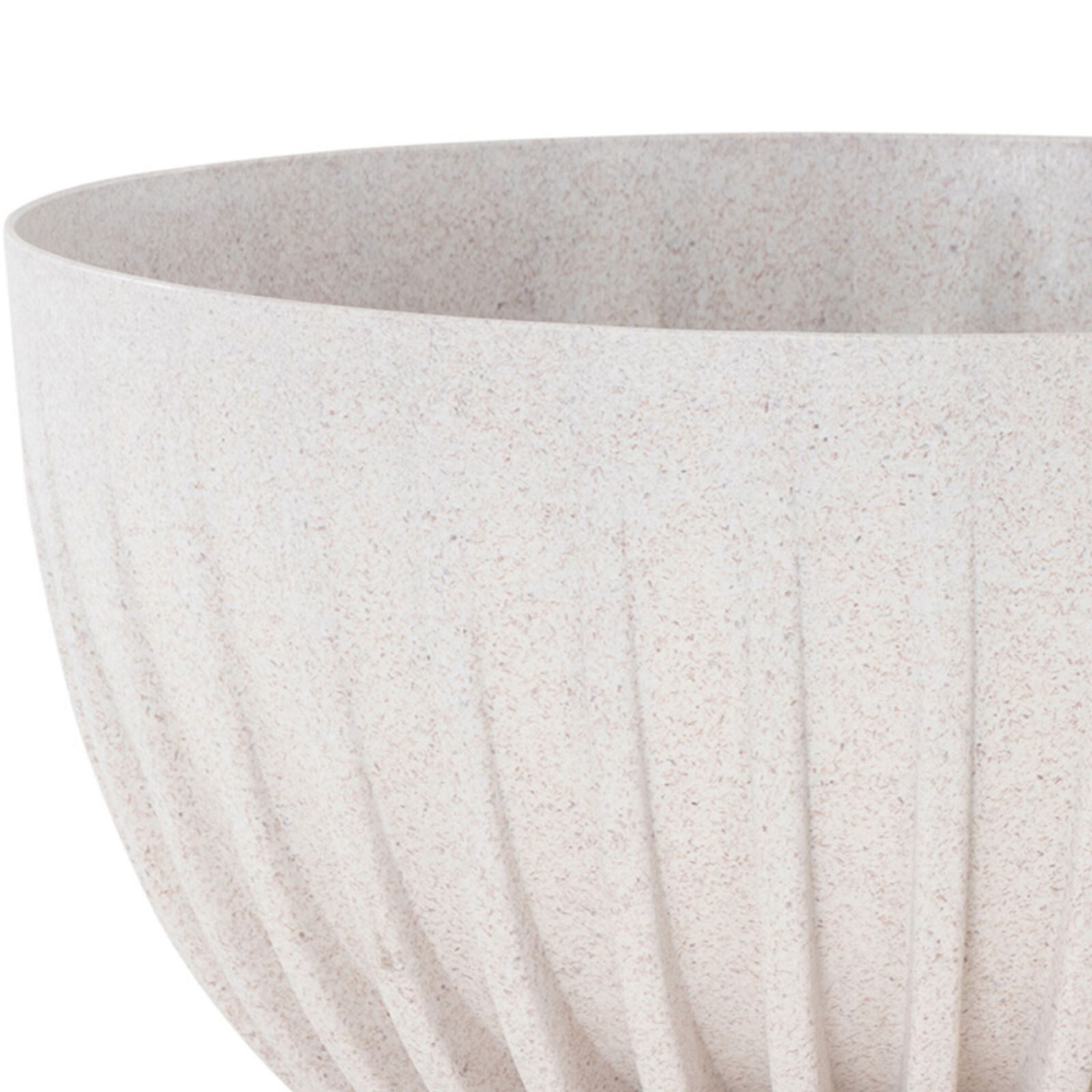 Siena Garden Pflanzschale Pflanzschale PALMA 30 cm weiß Kunststoff Holz wetterfest