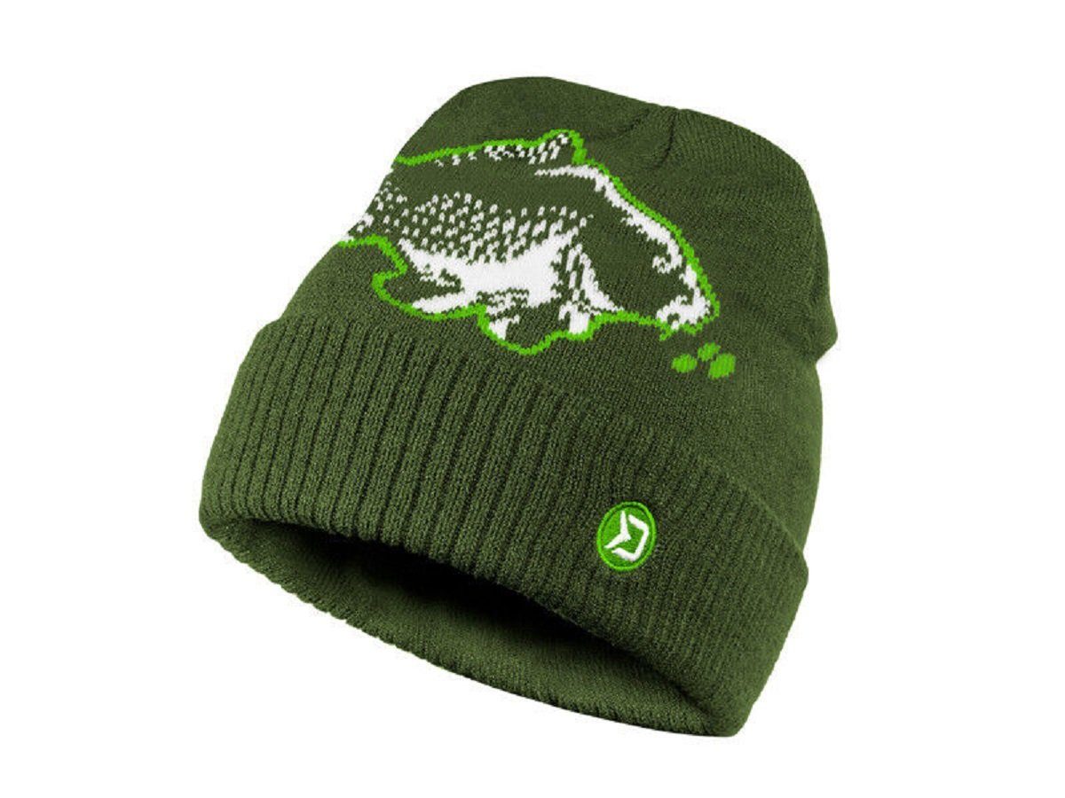 Delphin.sk Strickmütze Wintermütze WINTER CARPER Karpfen grün warm Outdoor günstig online kaufen