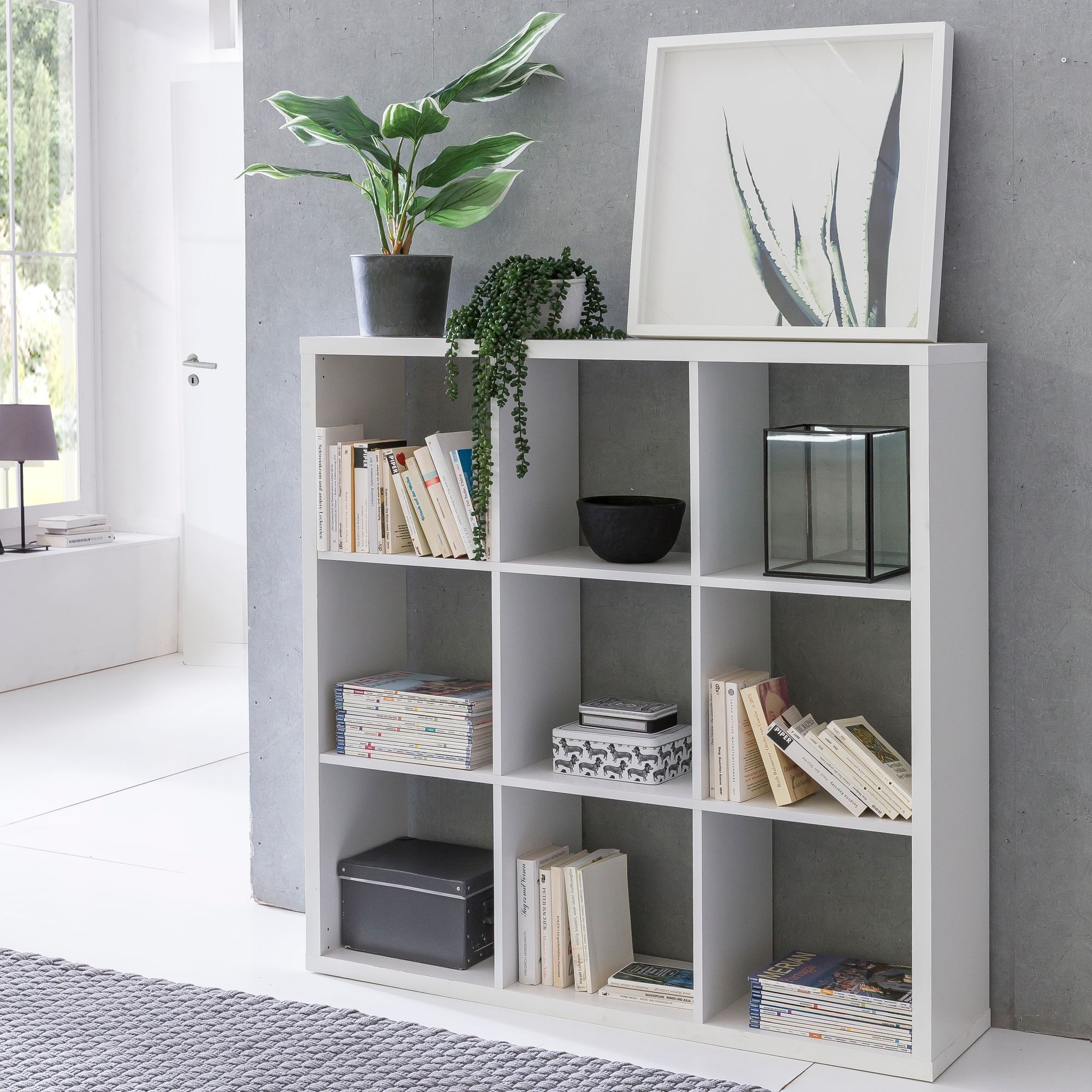 FINEBUY Bücherregal FB52460, Würfelregal 112x29x112 cm günstig online kaufen