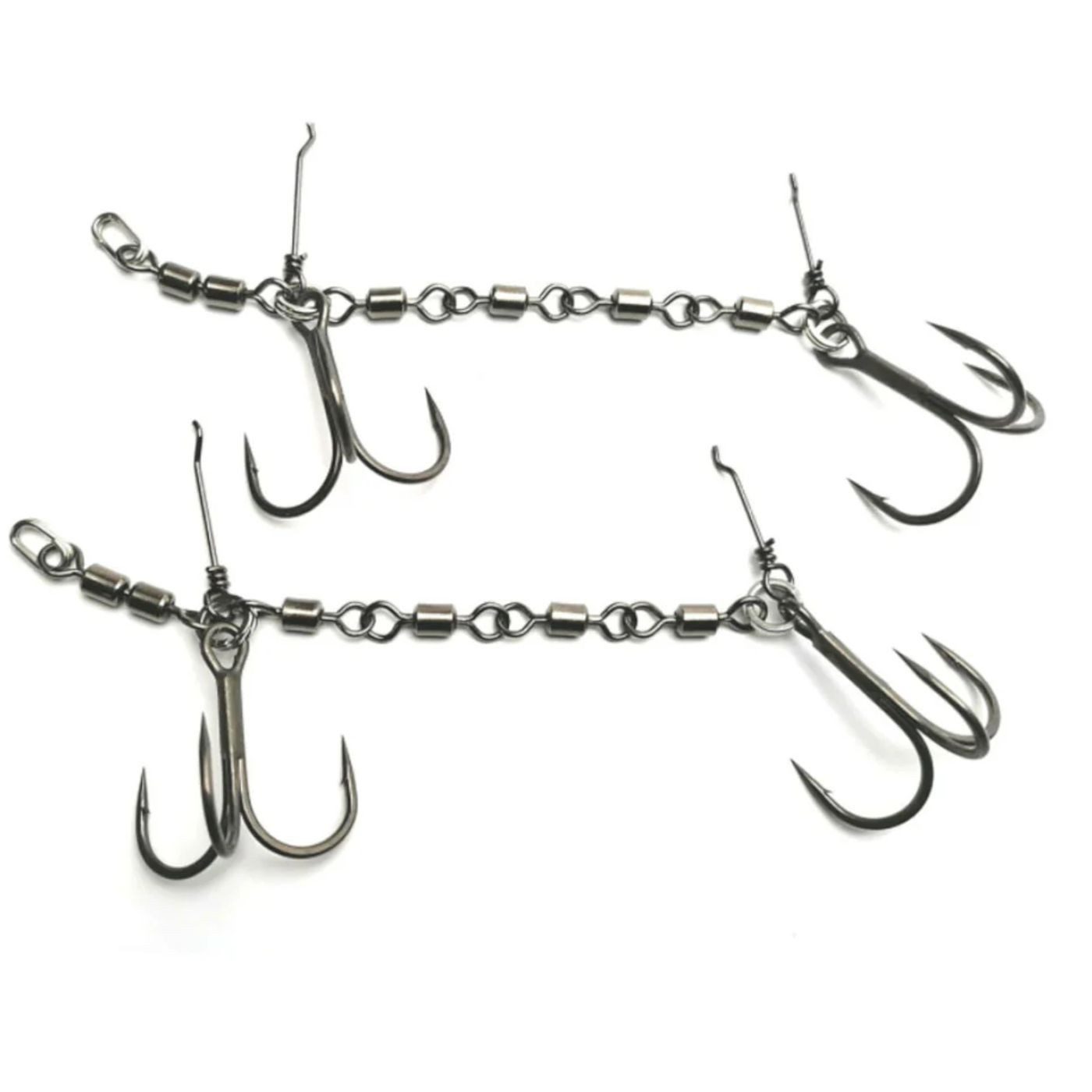 Drillingshaken The 4 Swivel Stinger Rig XL 18-27cm 3/0 BKK - 2 Stingerhaken
