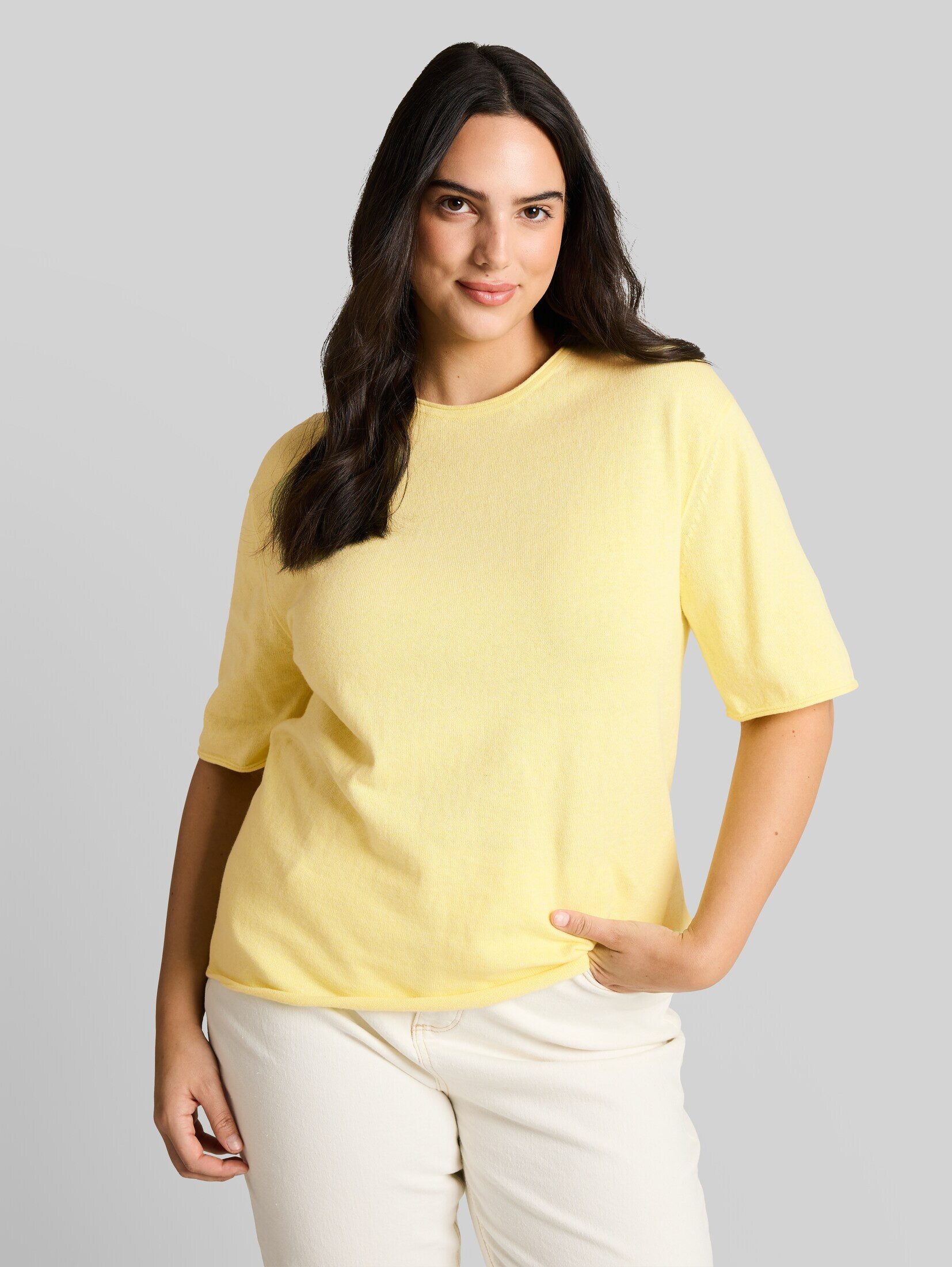 TOM TAILOR PLUS Strickpullover Pullover & Strickjacken Plus Size - Loose Fit Strickpullover mit Kaschmir-Anteil